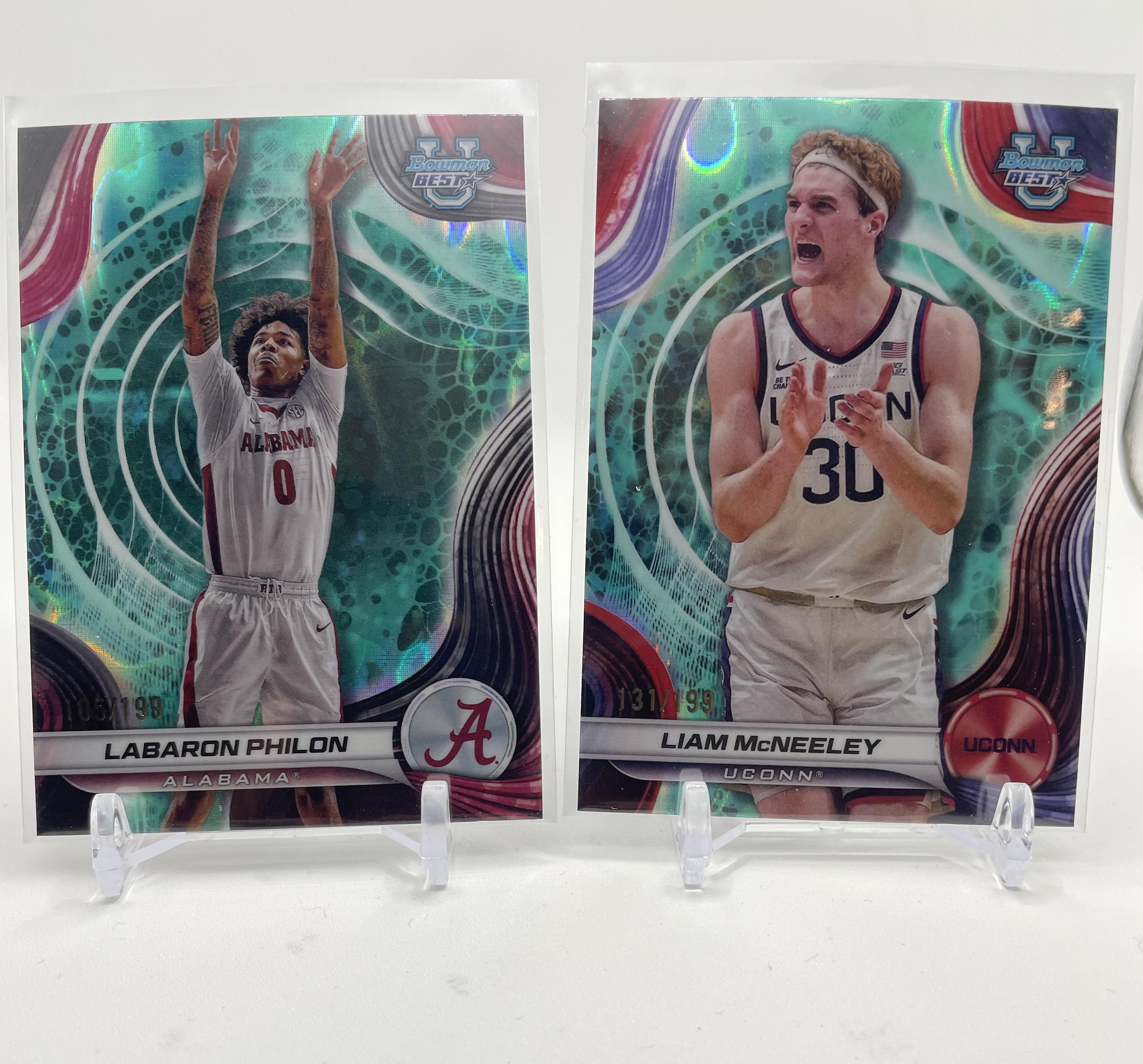 2024-25 Bowman U Best Labaron Philon Liam McNeeley Traore Aqua /199 SP Set (x6)