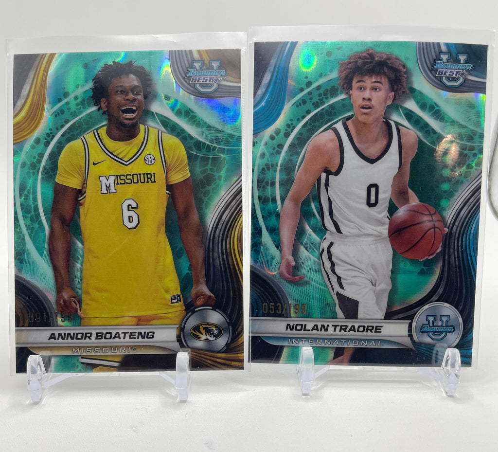 2024-25 Bowman U Best Labaron Philon Liam McNeeley Traore Aqua /199 SP Set (x6)