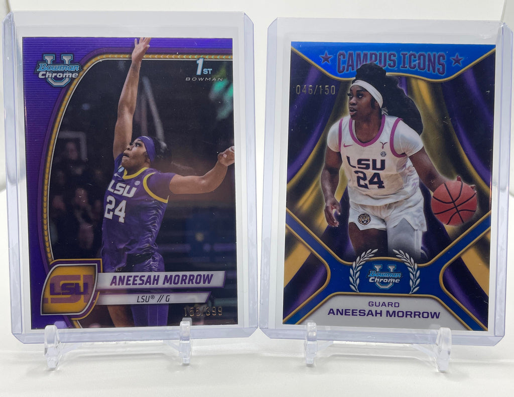 2024-25 Bowman U Chrome Aneesah Morrow Blue /150 + Purple /399 + Inserts (x14)