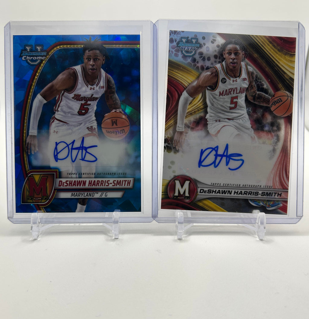 2024-25 Bowman U Chrome Deshawn Harris-Smith Green Auto /99 + Sapphire Set (x4)