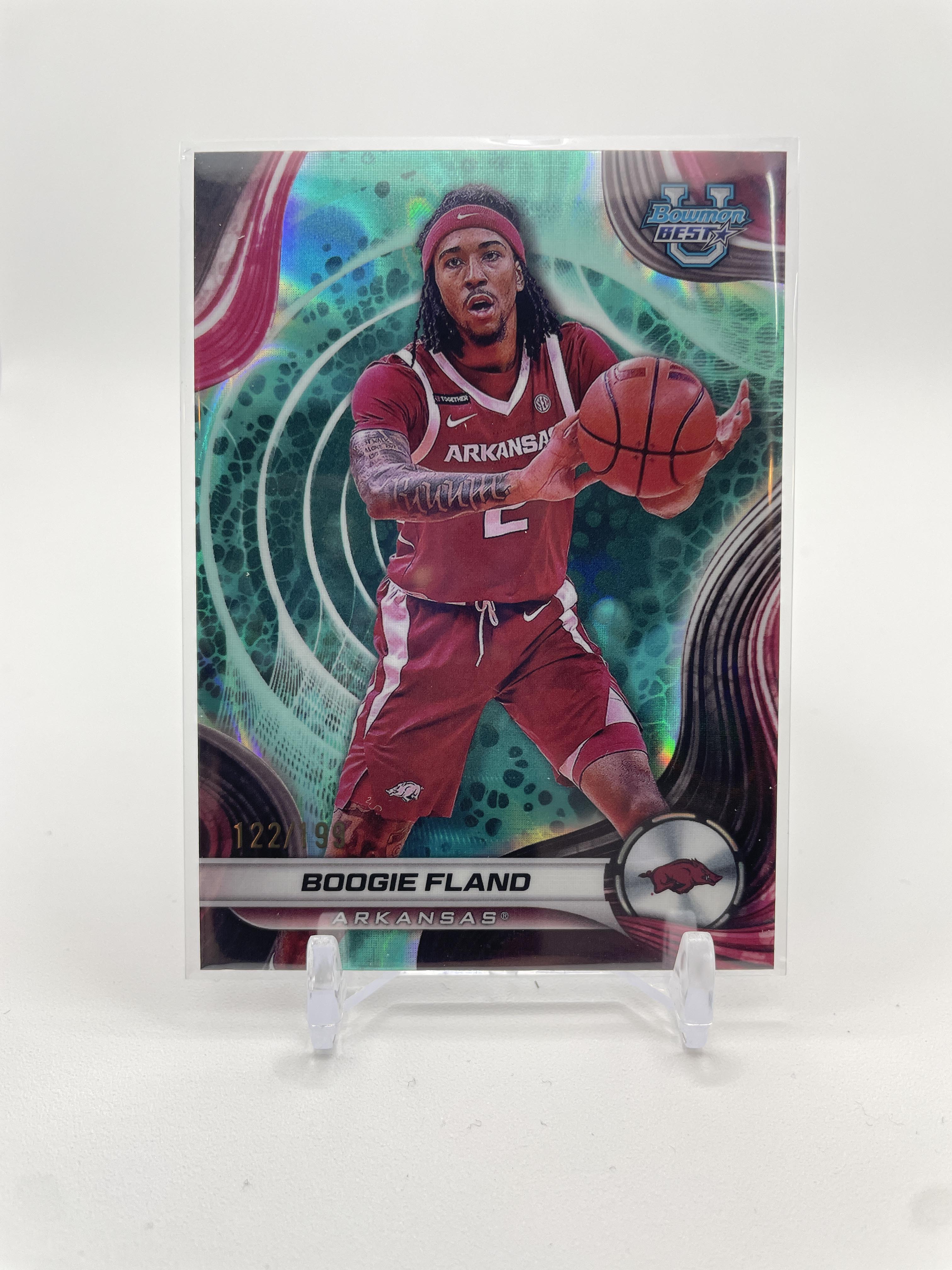2024-25 Bowman University Best Boogie Fland Aqua Lava Refractor /199