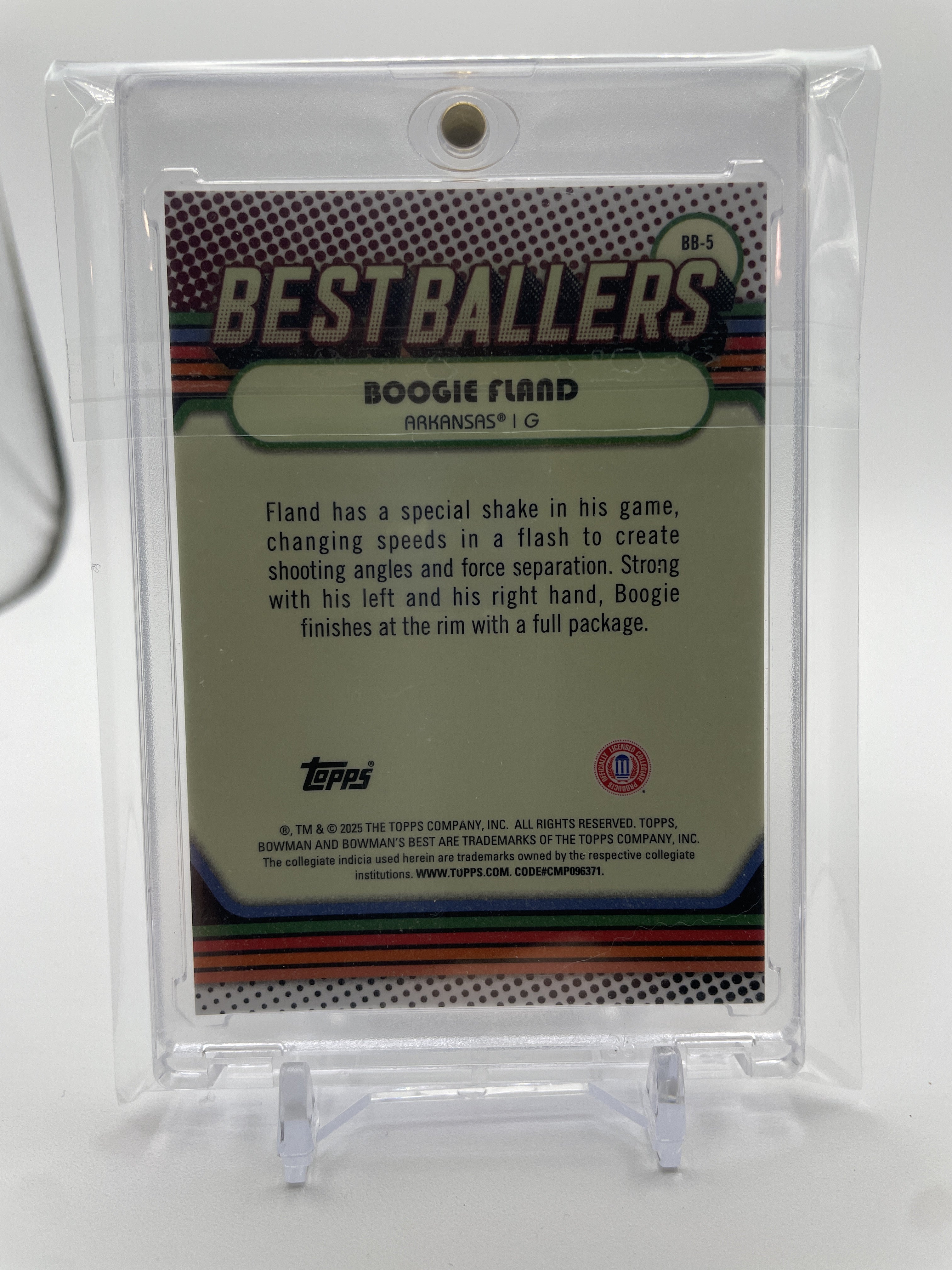 2024-25 Bowman University Best Boogie Fland Ballers Orange Refractor Rookie /25