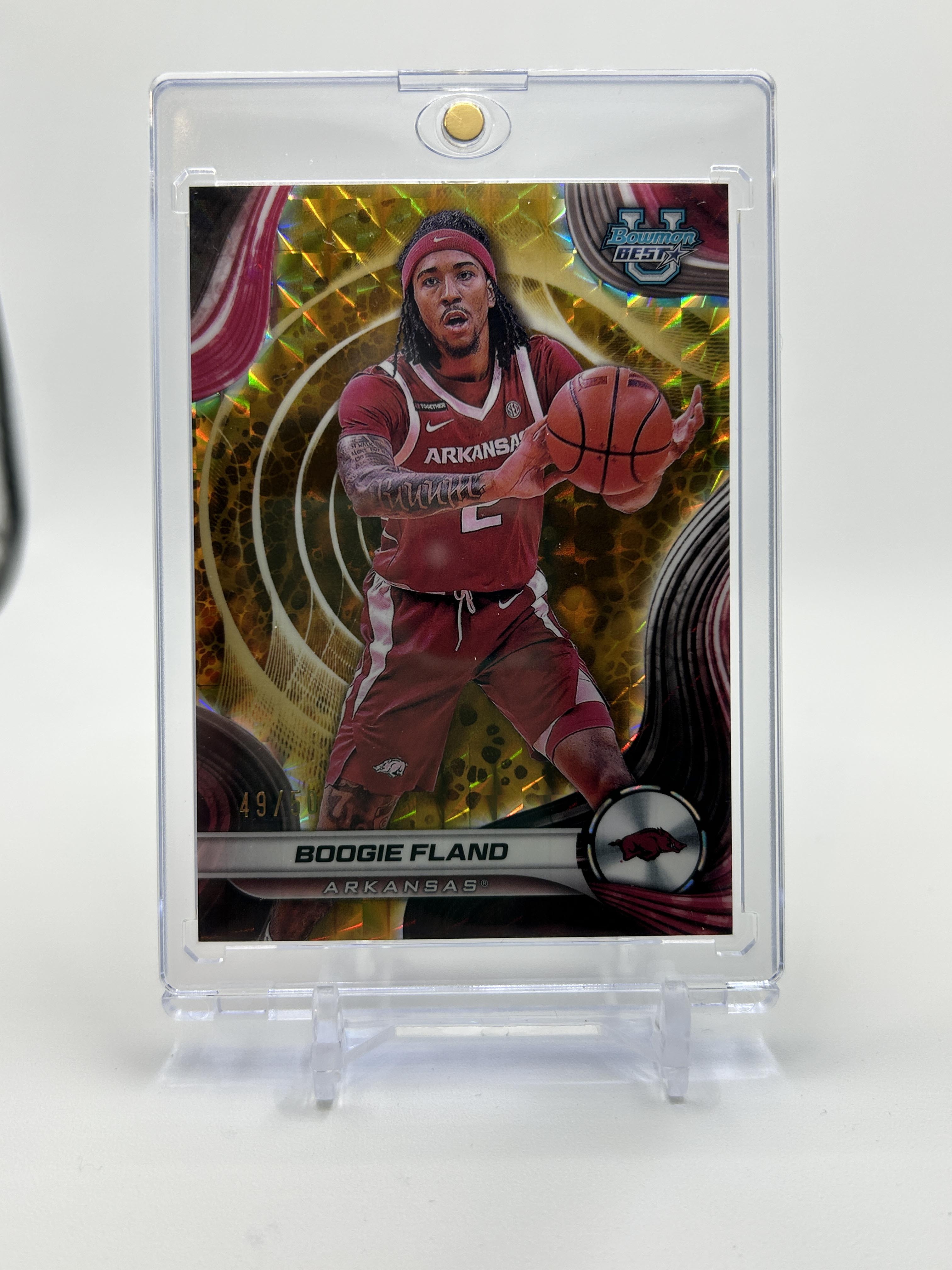 2024-25 Bowman University Best Boogie Fland Gold Refractor /50
