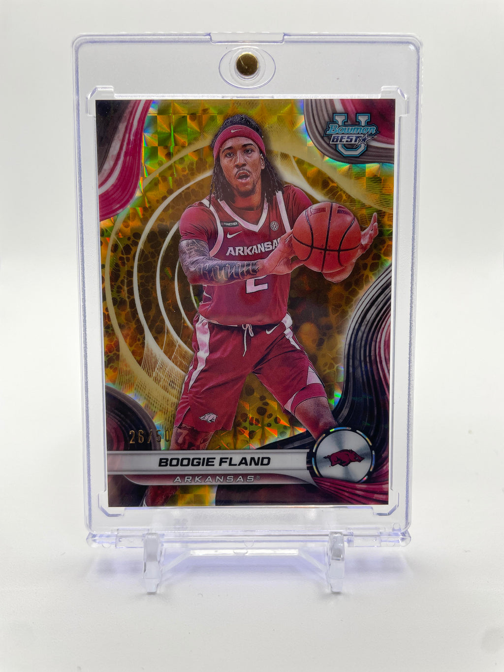 2024-25 Bowman University Best Boogie Fland Gold Refractor Rookie /50