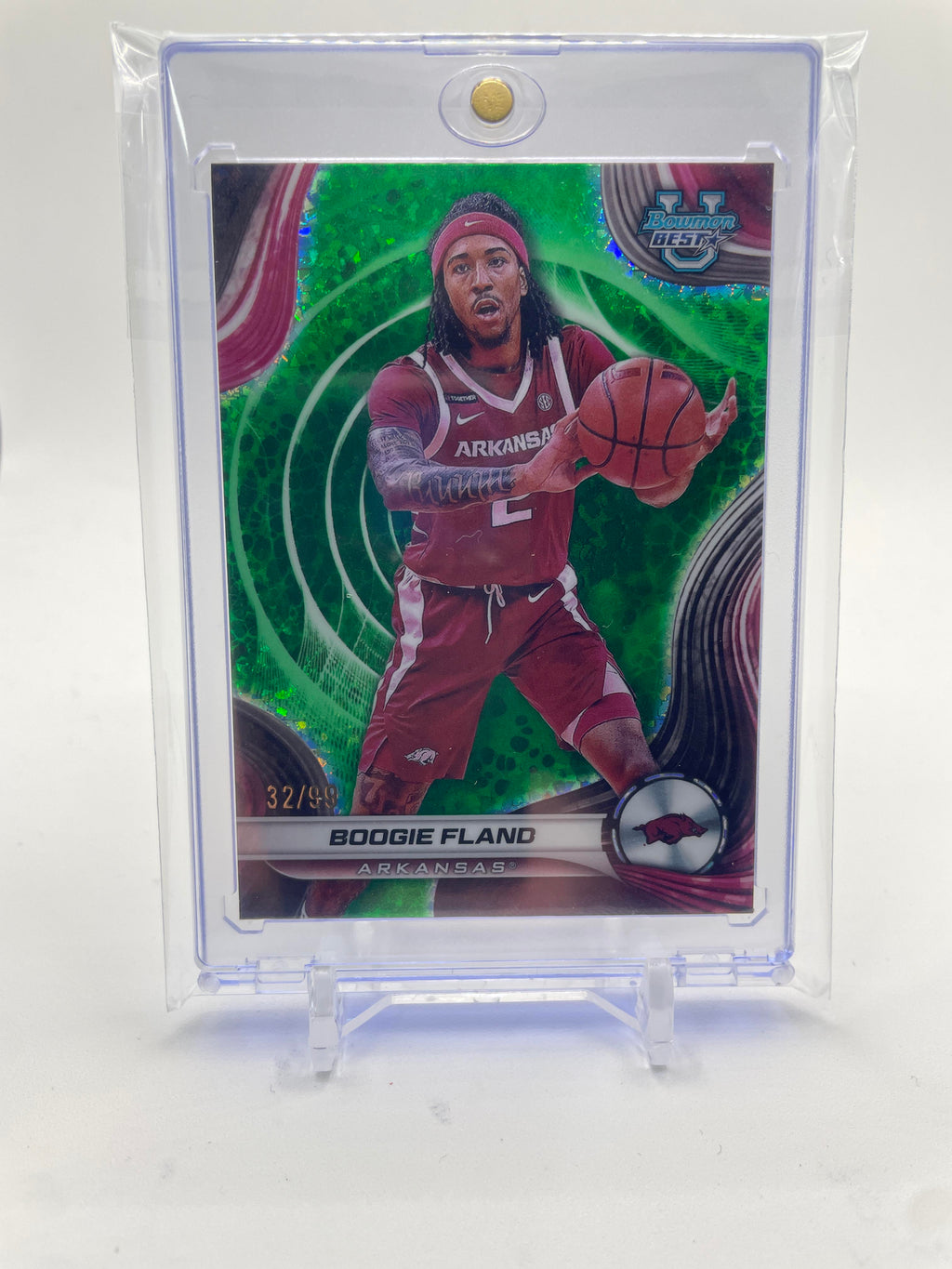 2024-25 Bowman University Best Boogie Fland Green Refractor /99