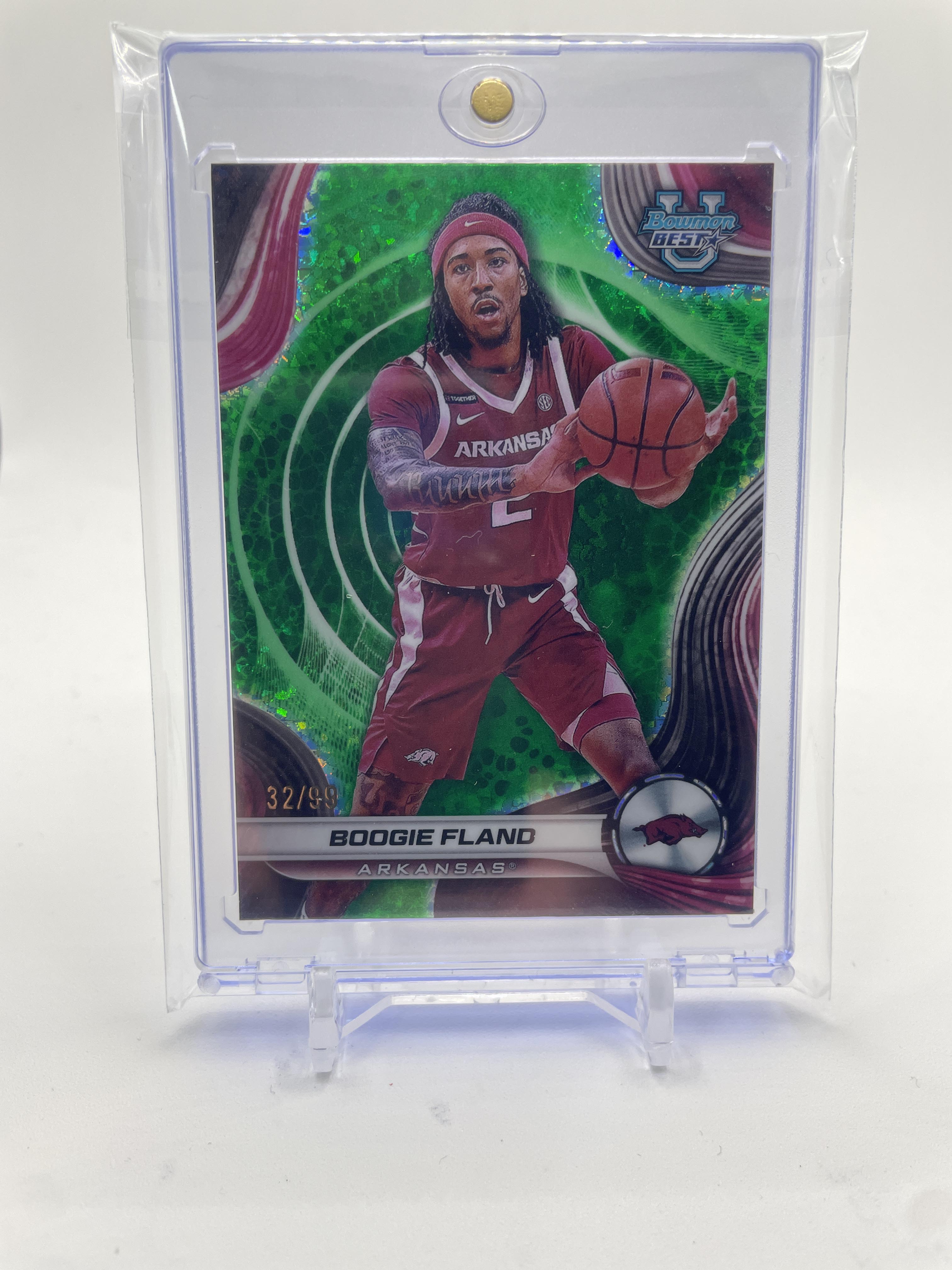 2024-25 Bowman University Best Boogie Fland Green Refractor /99