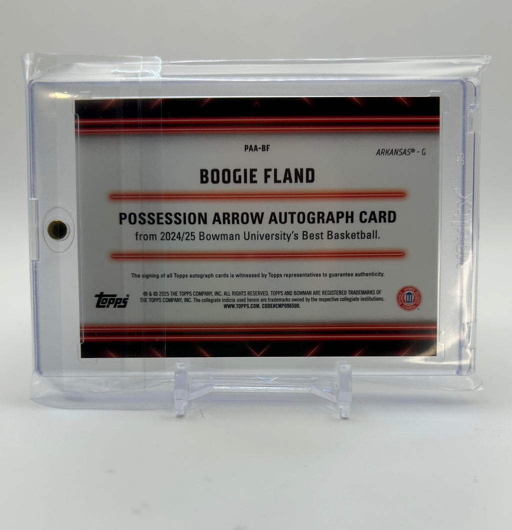 2024-25 Bowman University Best Boogie Fland Possesion Arrow Green Auto /99