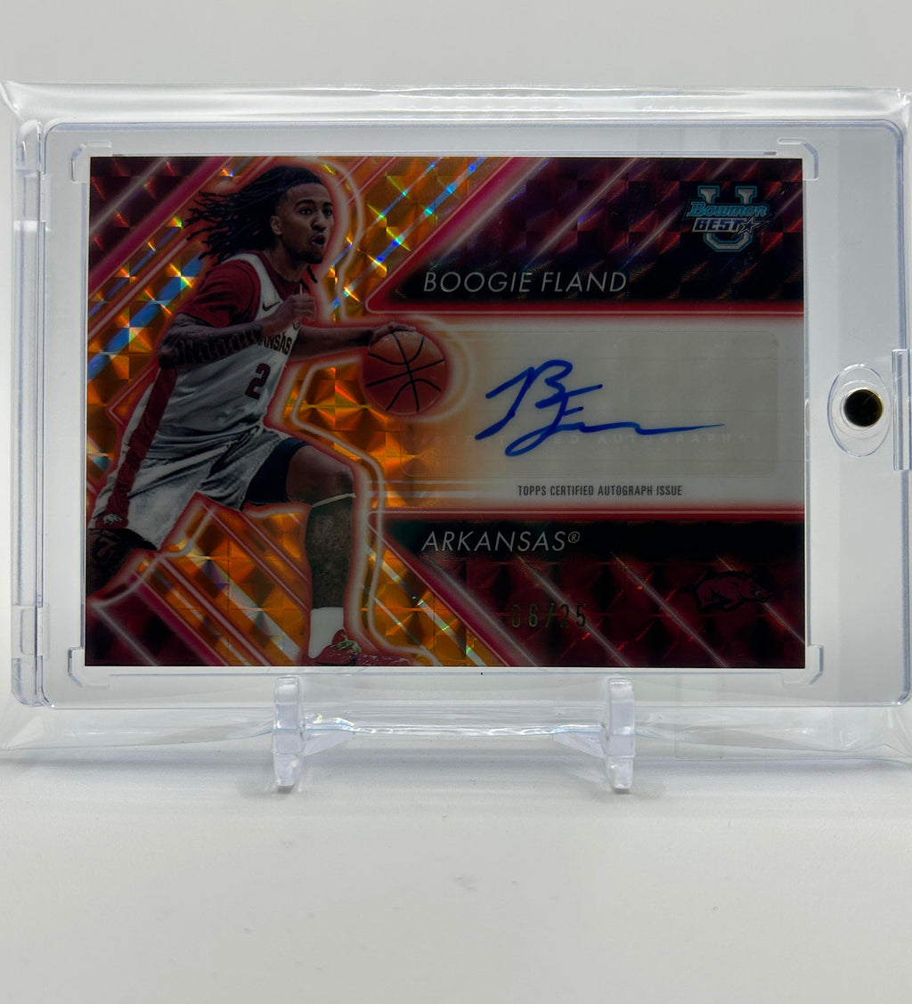 2024-25 Bowman University Best Boogie Fland Possesion Arrow Orange Auto /25
