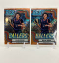 2024-25 Bowman University Best Nolan Traore Best Ballers Orange Prizm /25 Set x2