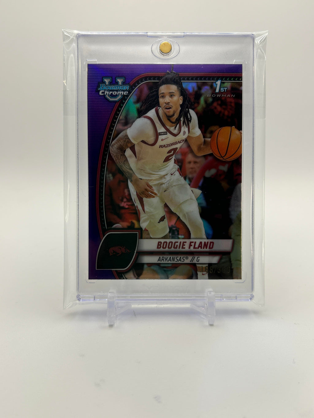 2024-25 Bowman University Chrome Boogie Fland 1st Purple Refractor /399