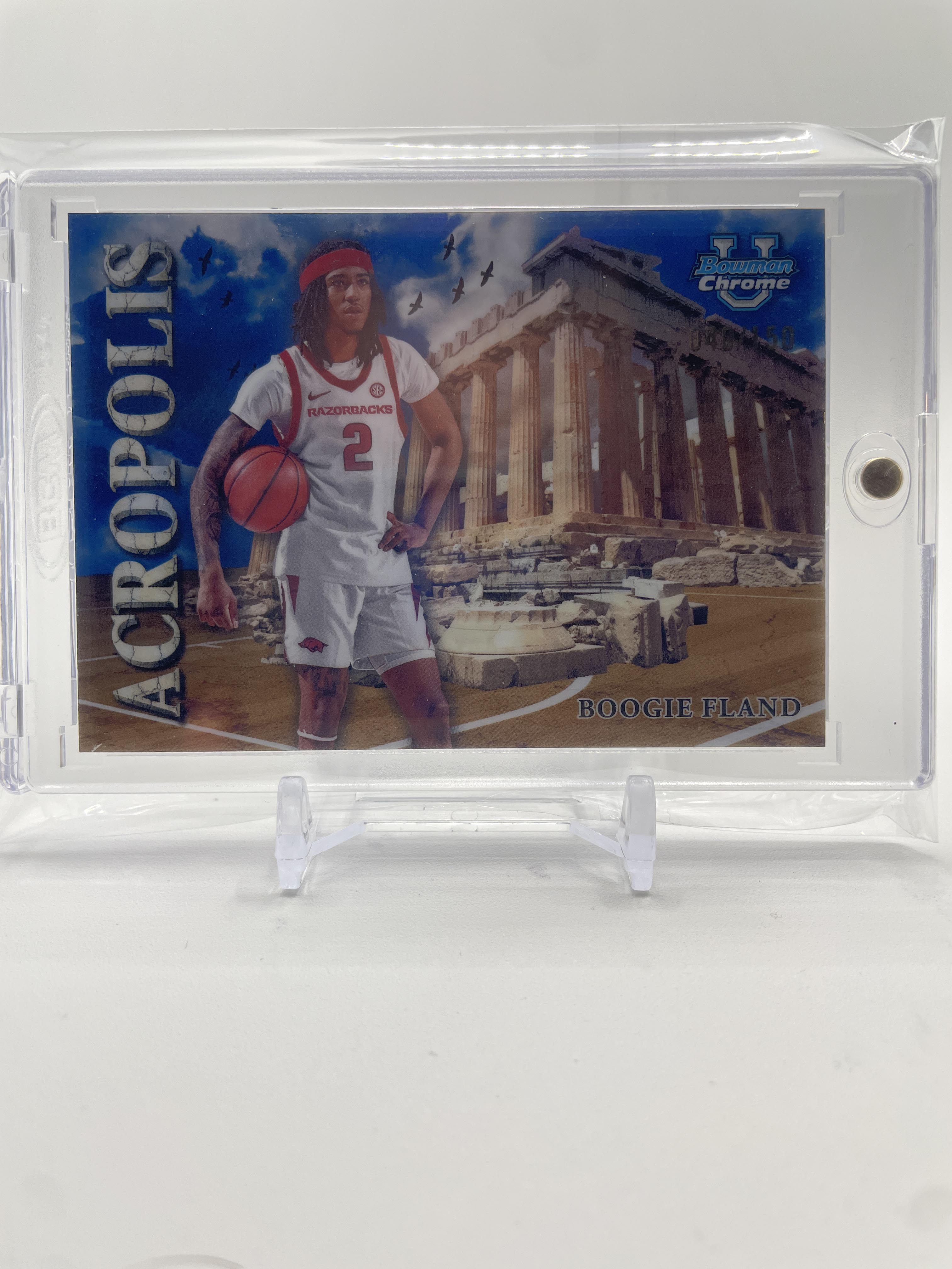 2024-25 Bowman University Chrome Boogie Fland Acropolis Blue Refractor /150