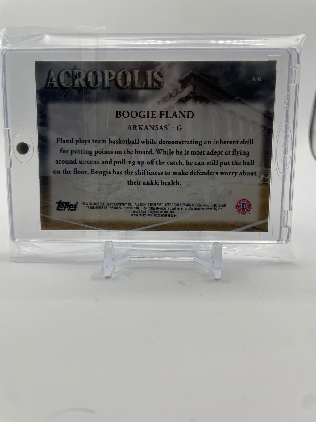 2024-25 Bowman University Chrome Boogie Fland Acropolis Blue Refractor /150
