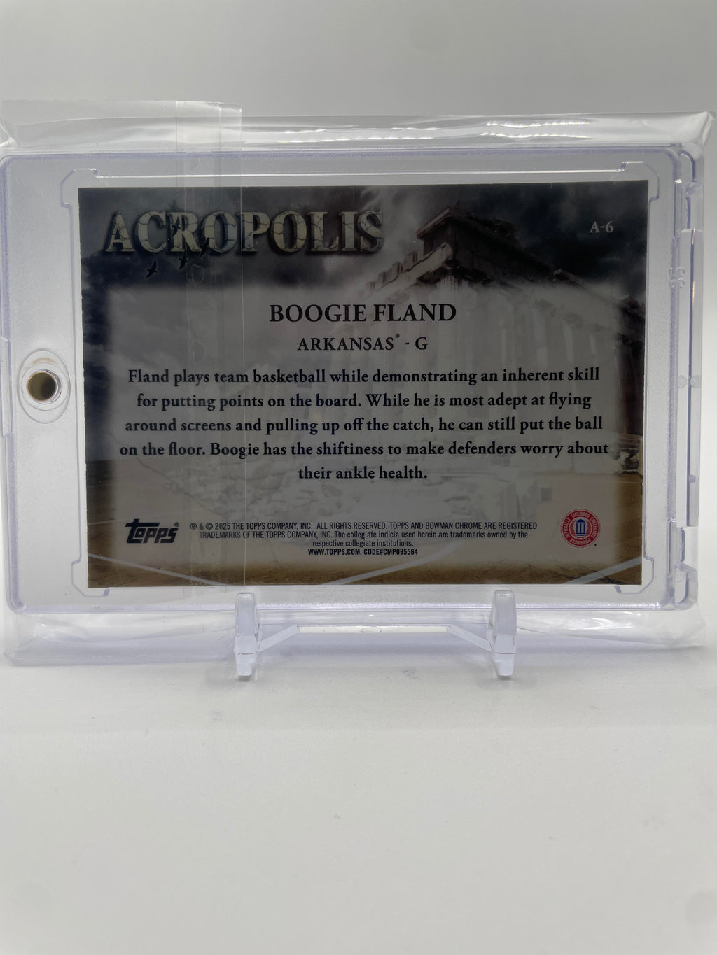2024-25 Bowman University Chrome Boogie Fland Acropolis Blue Refractor /150