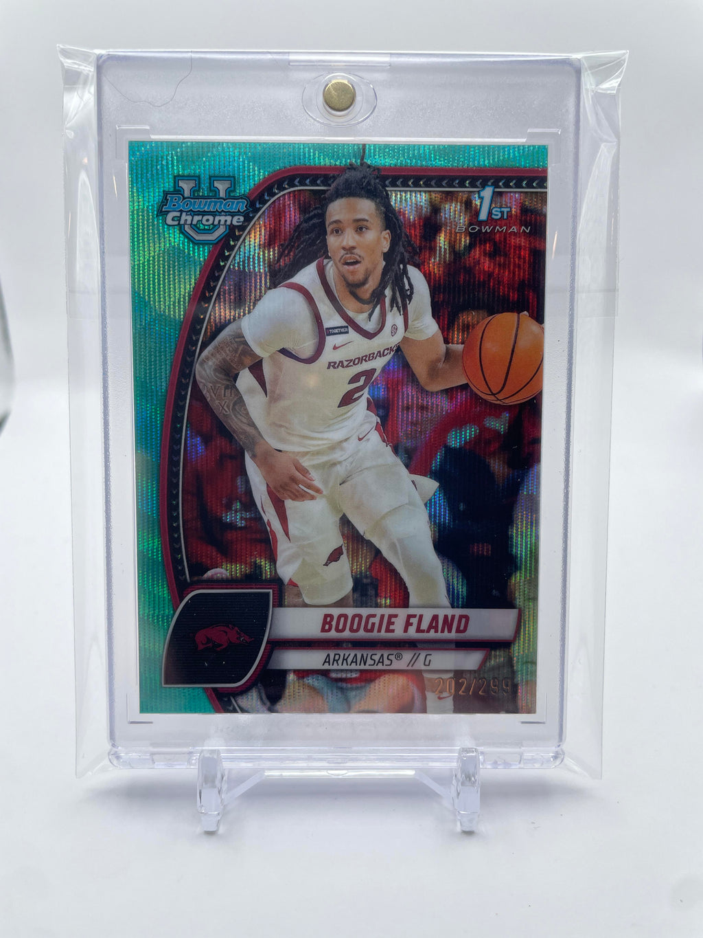 2024-25 Bowman University Chrome Boogie Fland Aqua Refractor /299