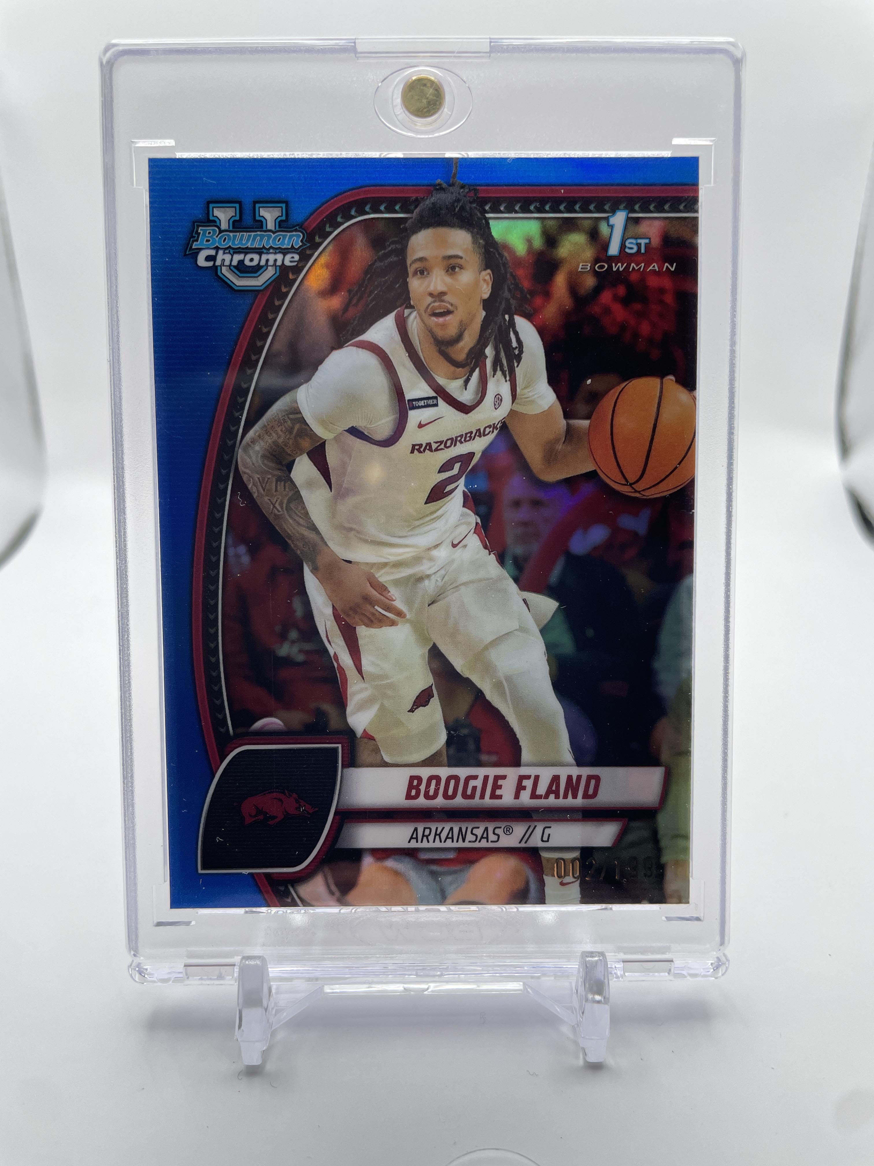2024-25 Bowman University Chrome Boogie Fland Blue Refractor /199