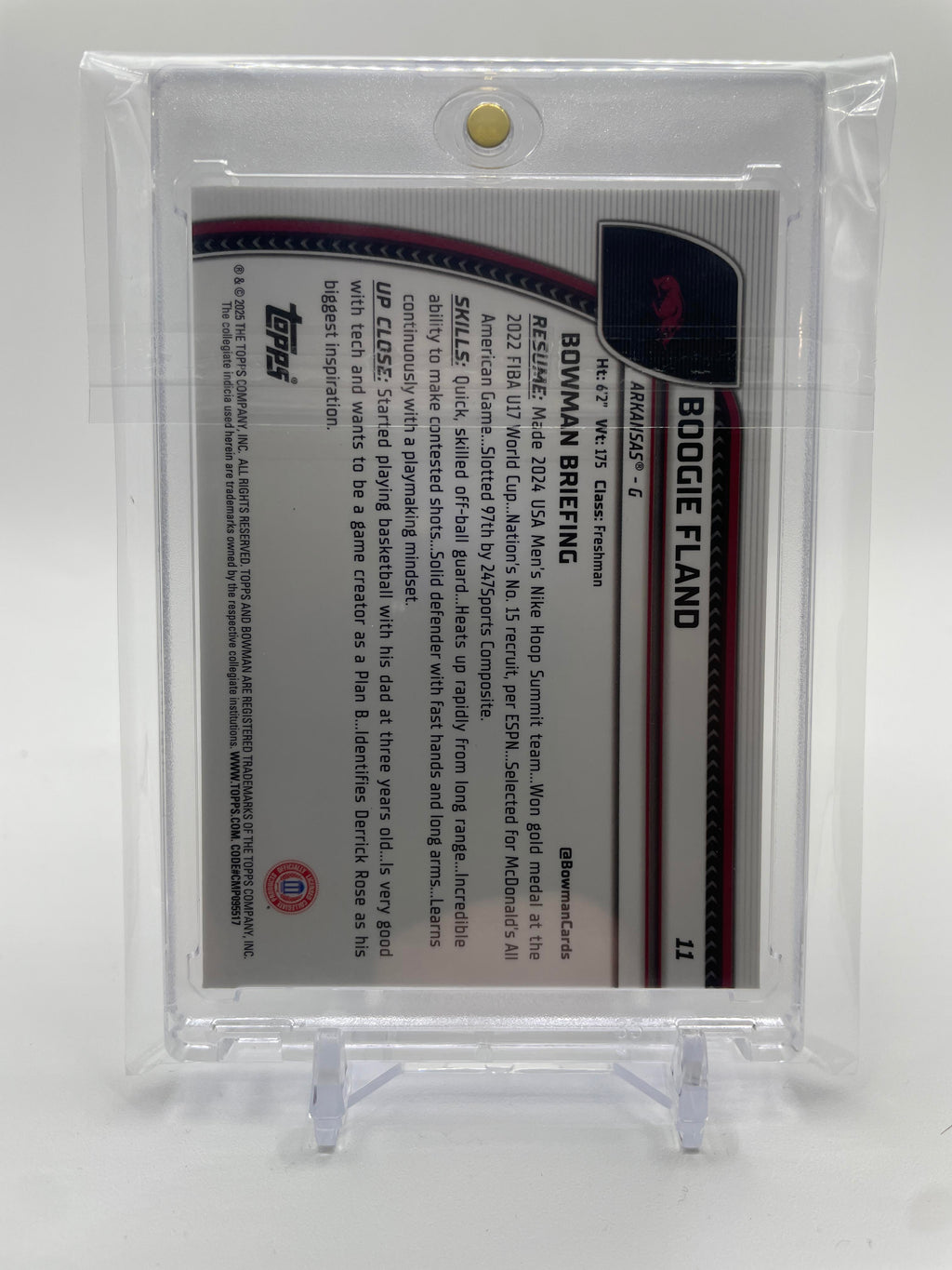 2024-25 Bowman University Chrome Boogie Fland Blue Refractor /199