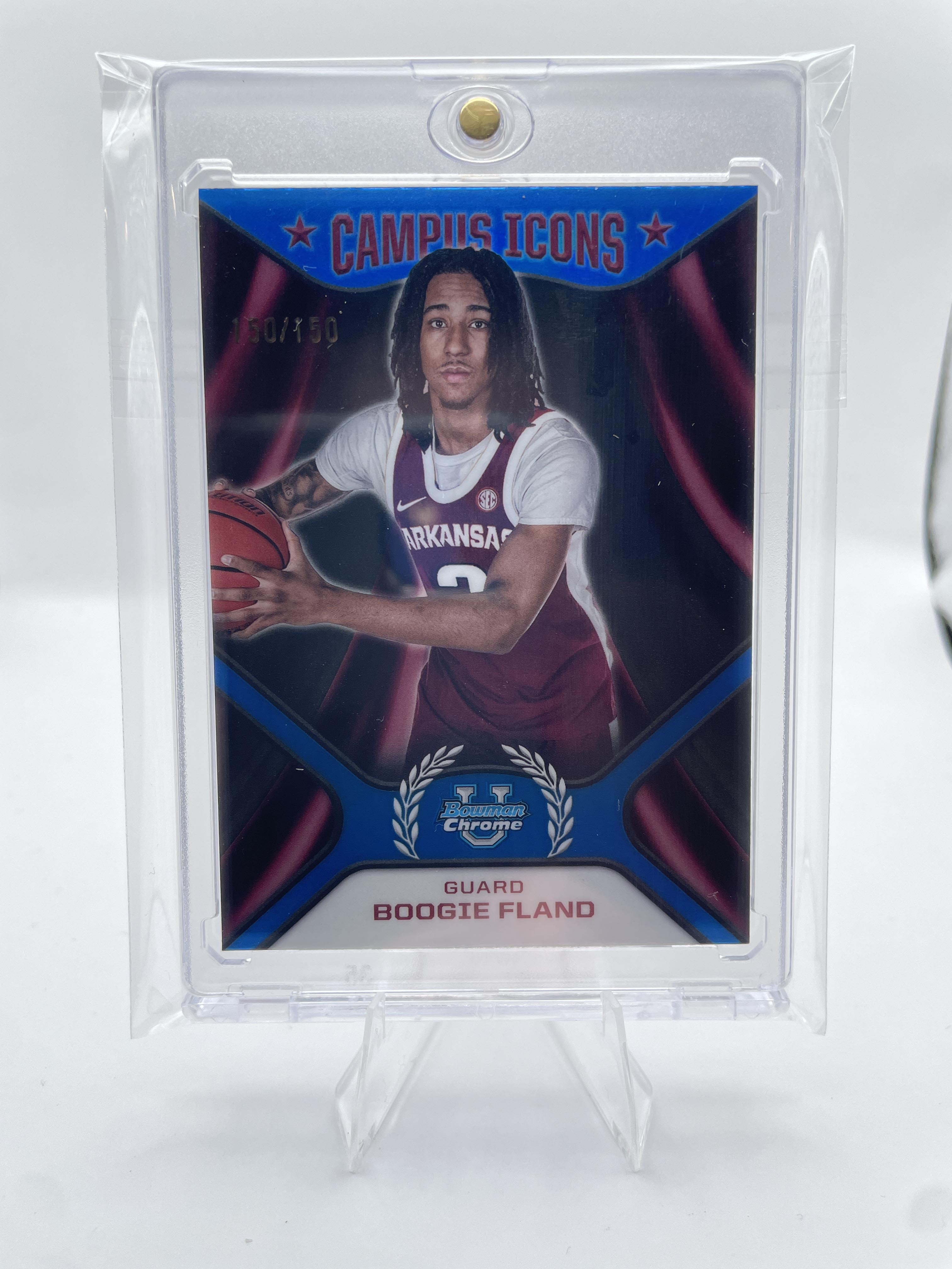 2024-25 Bowman University Chrome Boogie Fland Campus Icons Blue Refractor /150