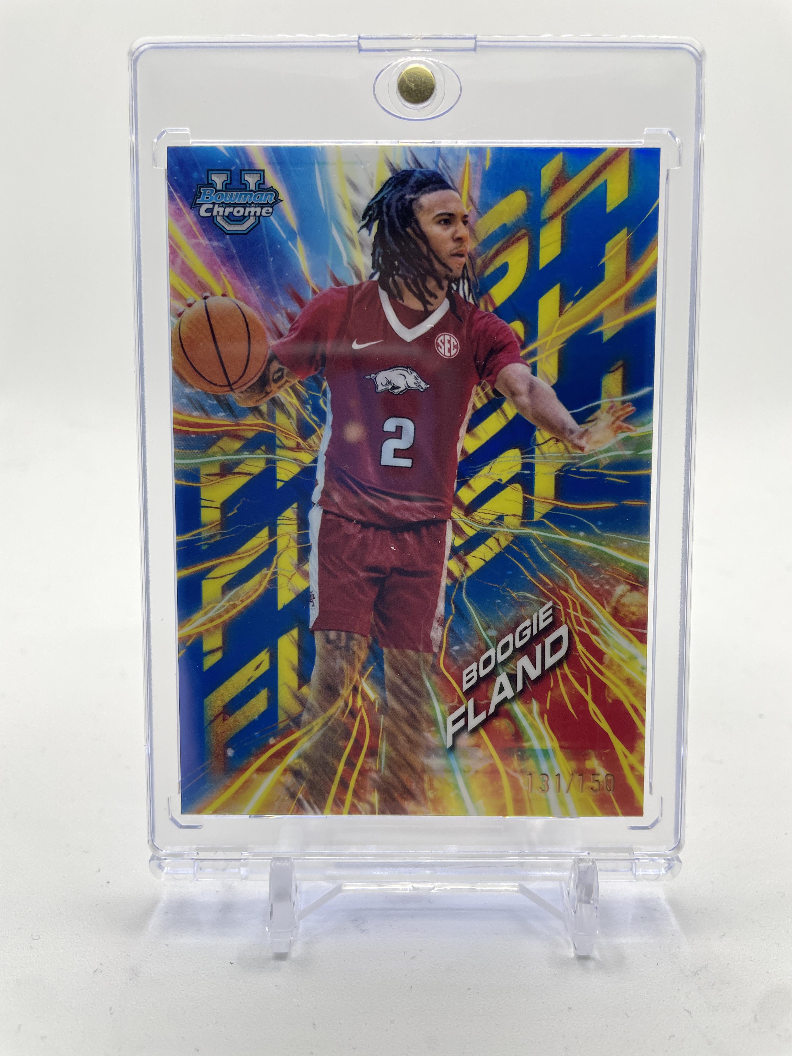 2024-25 Bowman University Chrome Boogie Fland Flash Blue Refractor /150