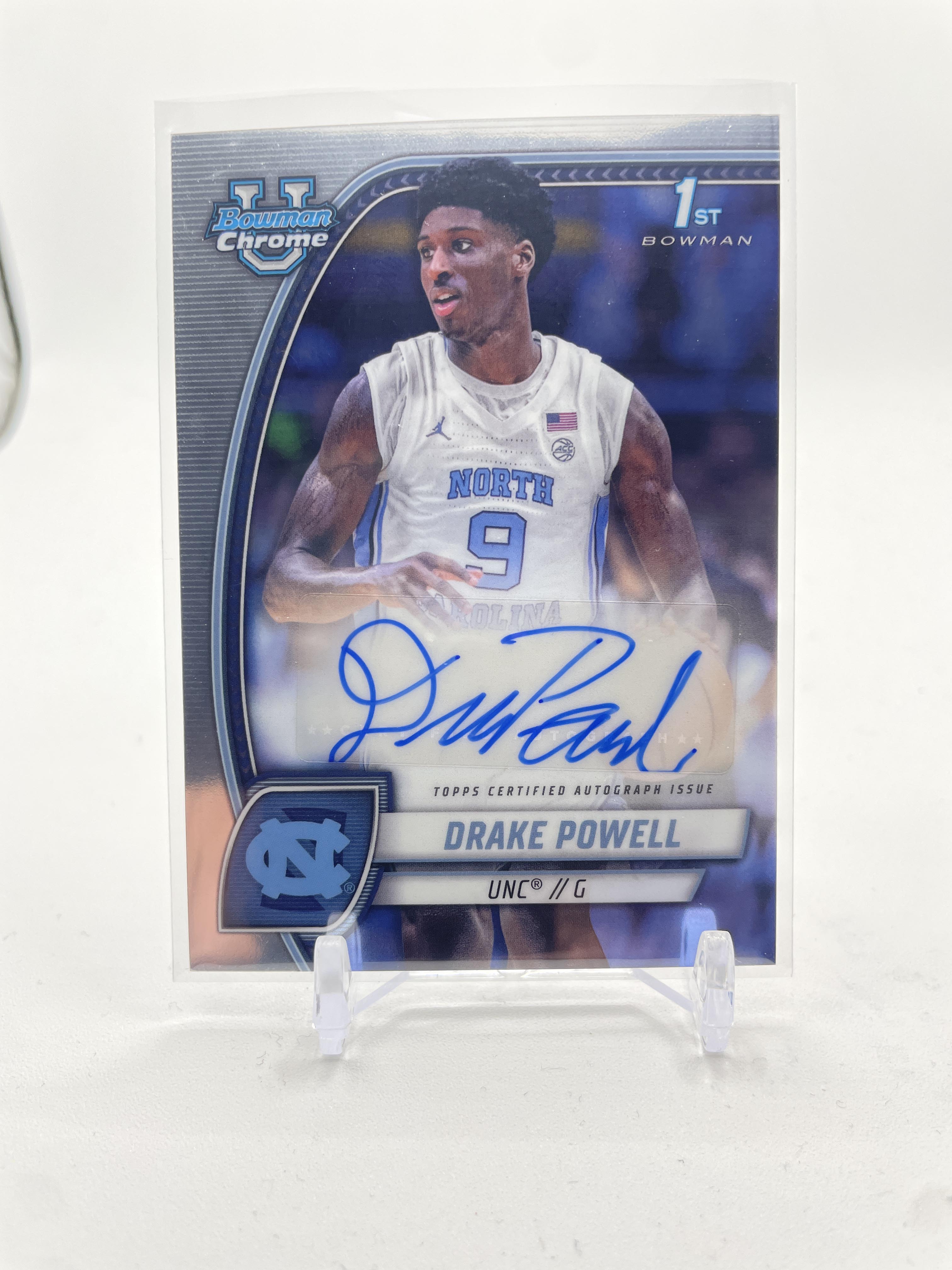 2024-25 Bowman University Chrome Drake Powell 1st Rookie Auto #69