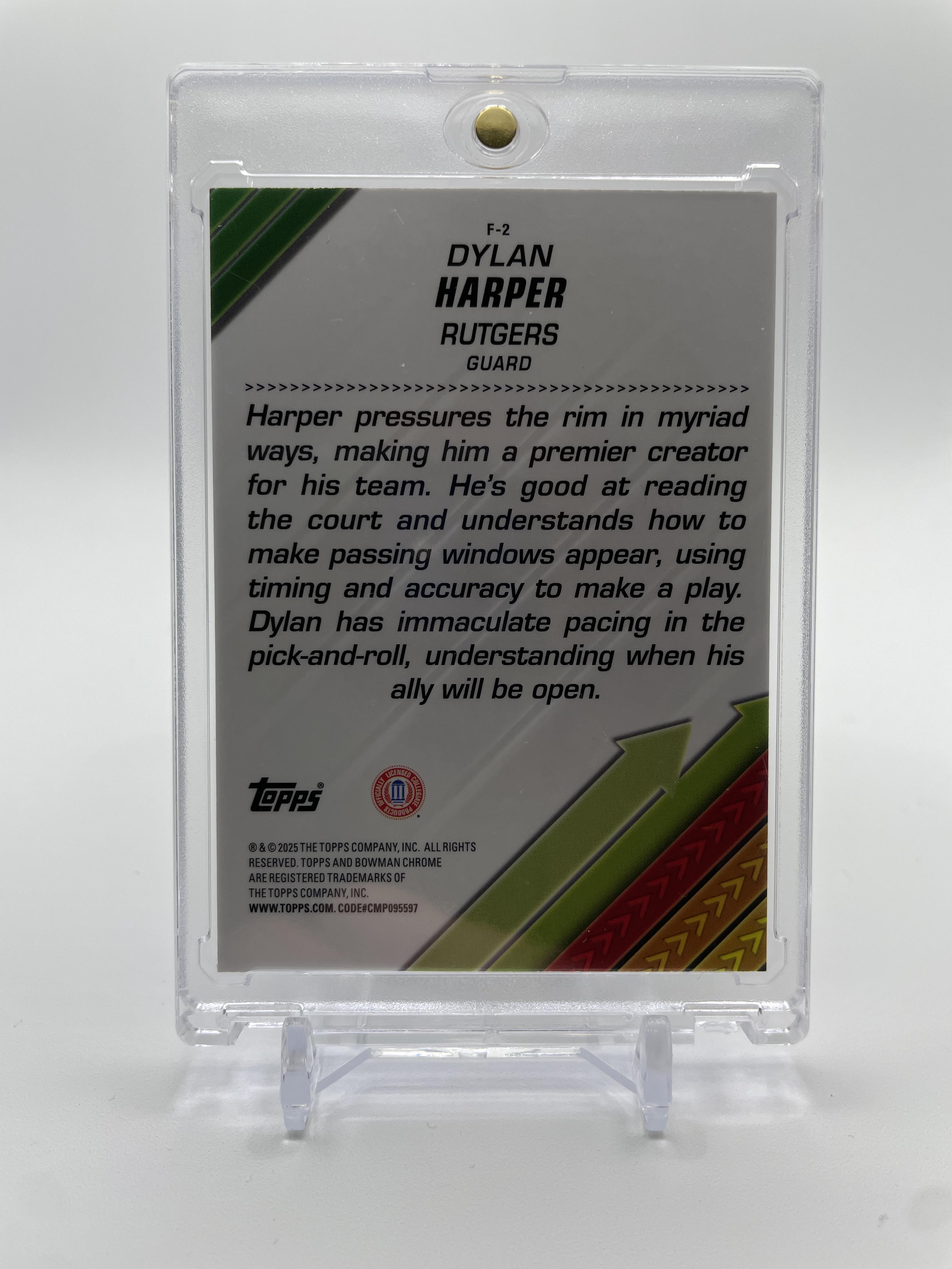 2024-25 Bowman University Chrome Dylan Harper Facilitators Blue Refractor /150