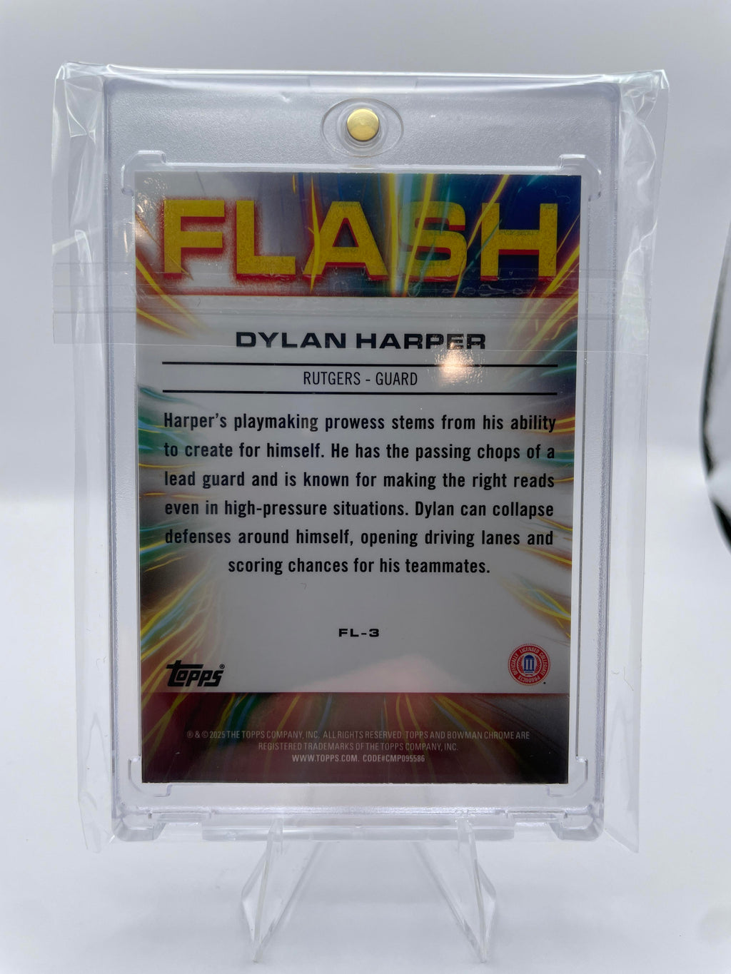 2024-25 Bowman University Chrome Dylan Harper Flash Blue Refractor /150