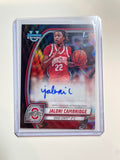 2024-25 Bowman University Chrome Jaloni Cambridge Black Refractor SP Auto