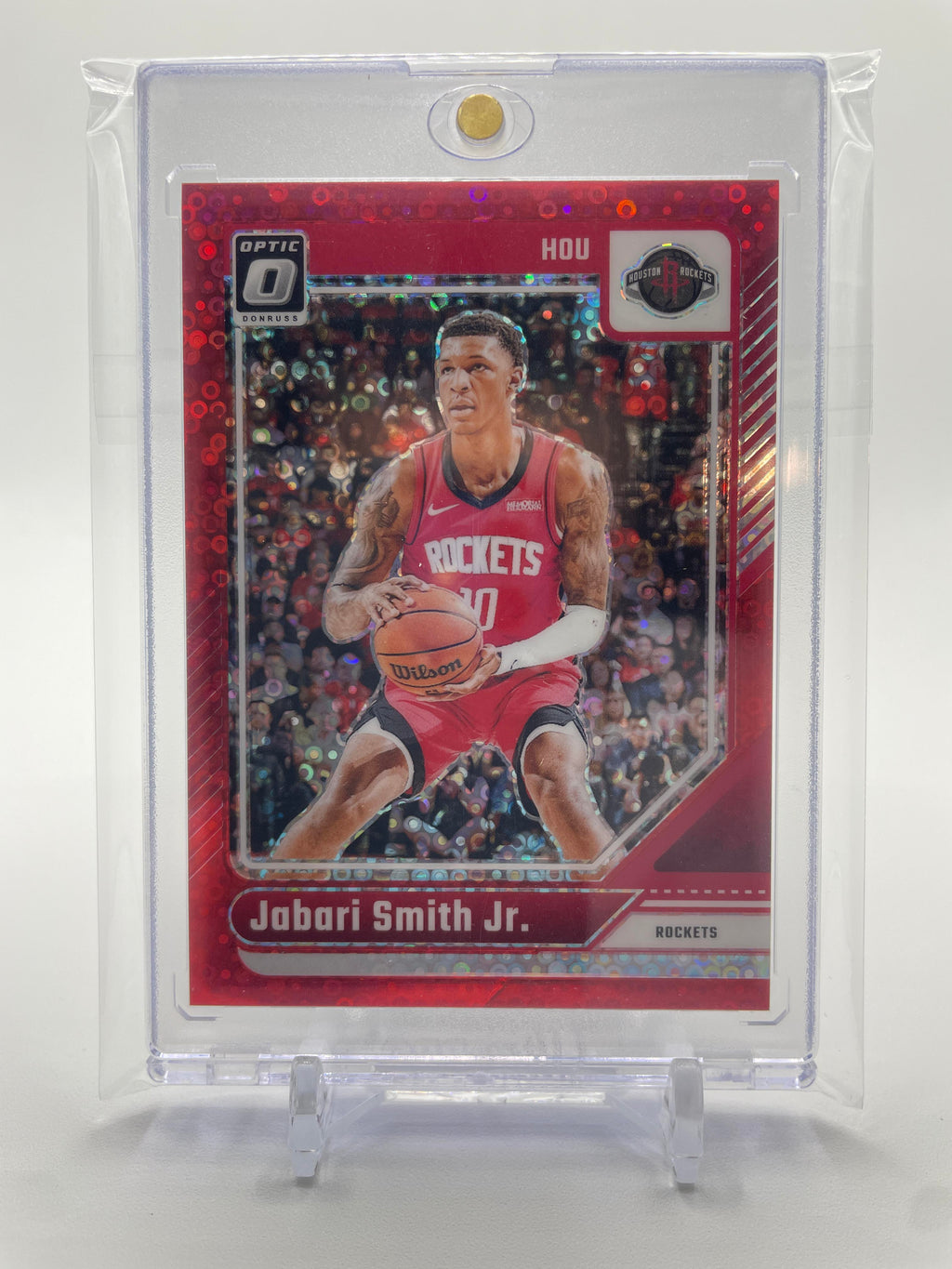 2024-25 Donruss Optic Jabari Smith Jr. Fast Break Red Prizm /75 Houston Rockets