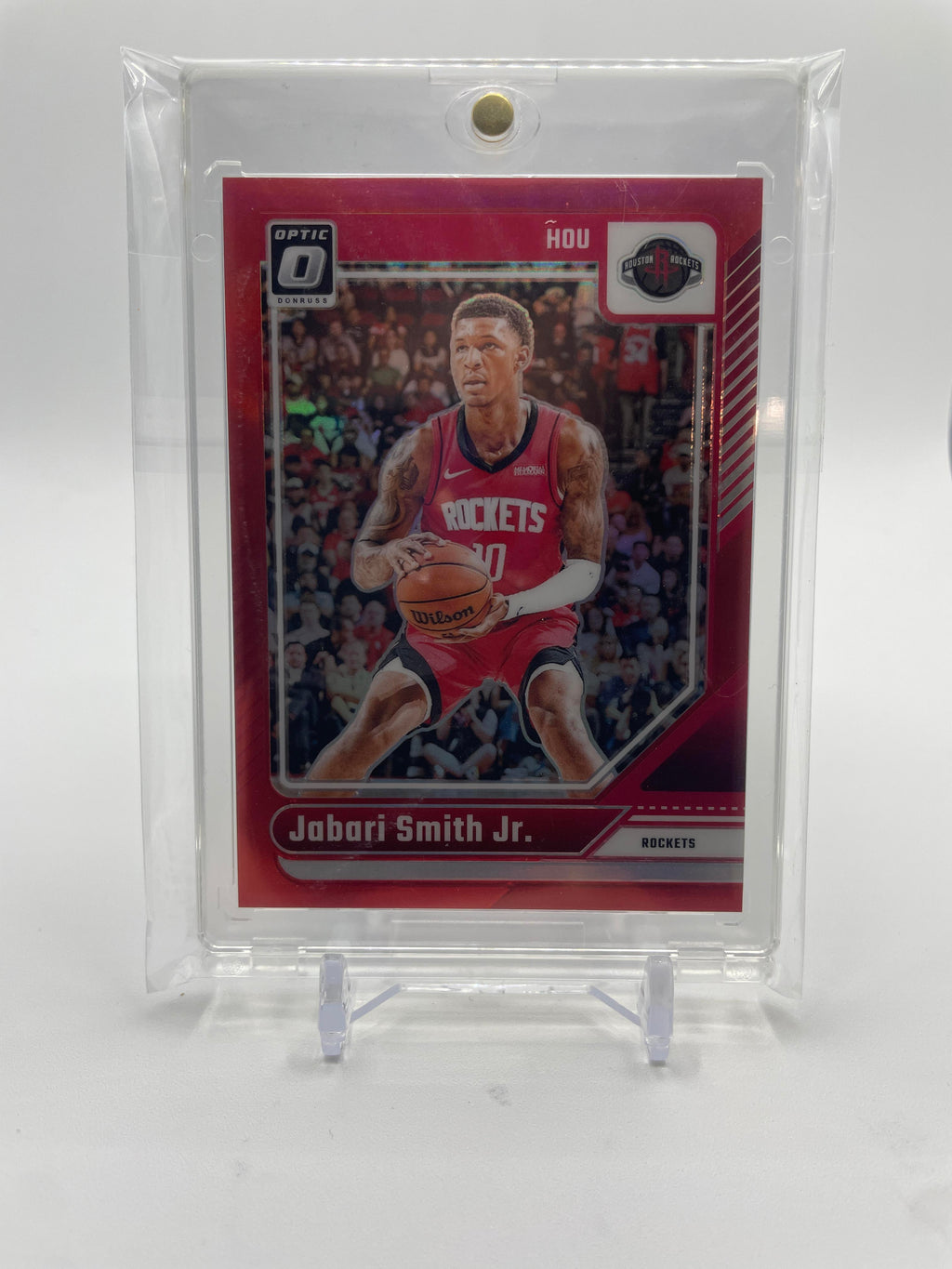 2024-25 Donruss Optic Jabari Smith Jr. Red Prizm /75 Houston Rockets #165