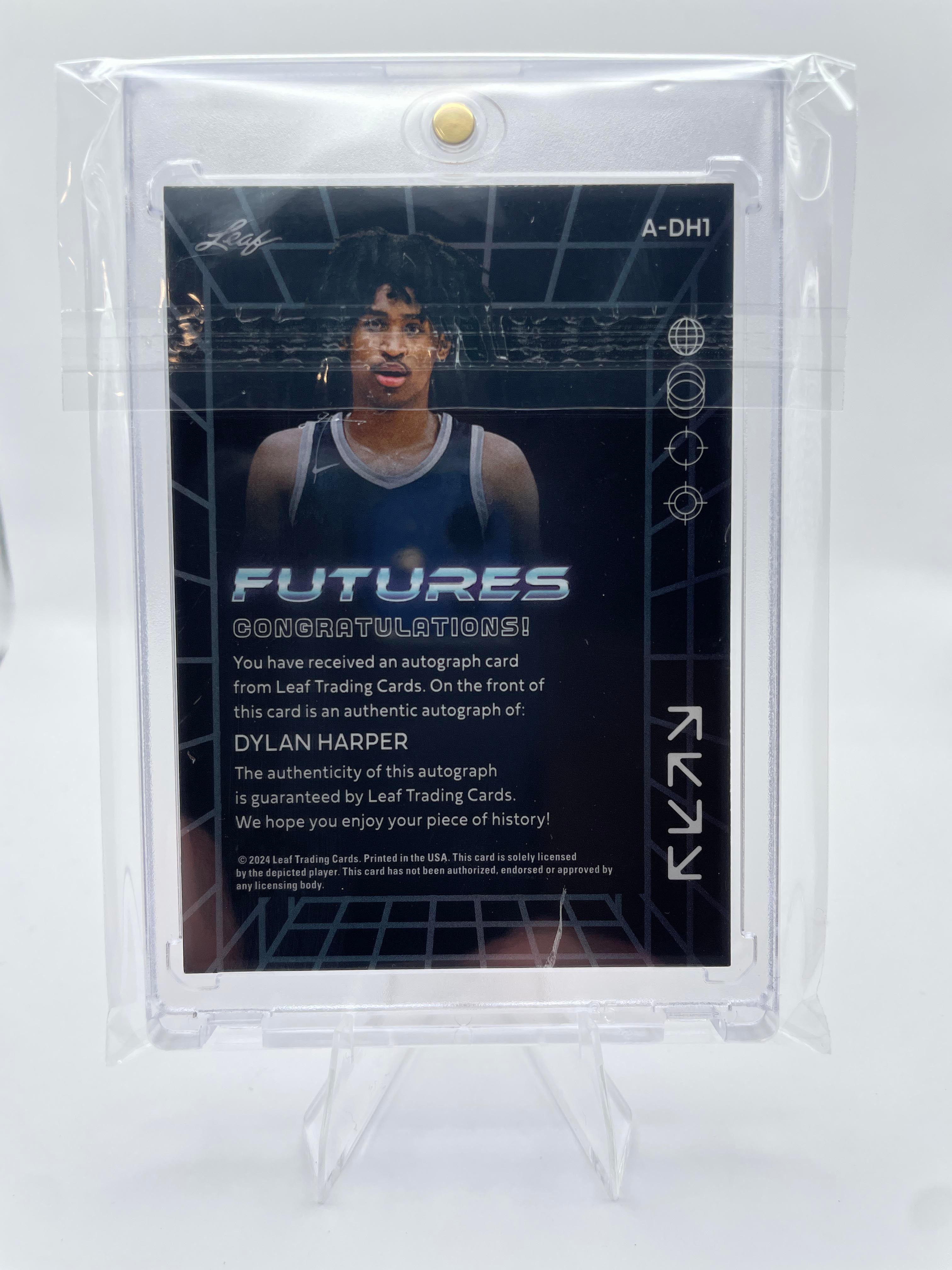 2024-25 Leaf Futures Dylan Harper Rookie Auto /99