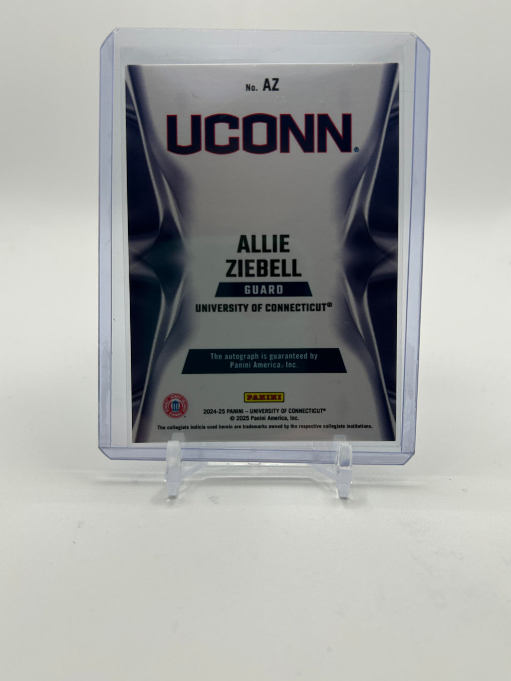2024-25 Panini Contenders NIL UConn Allie Ziebell Private Signings Rookie Auto