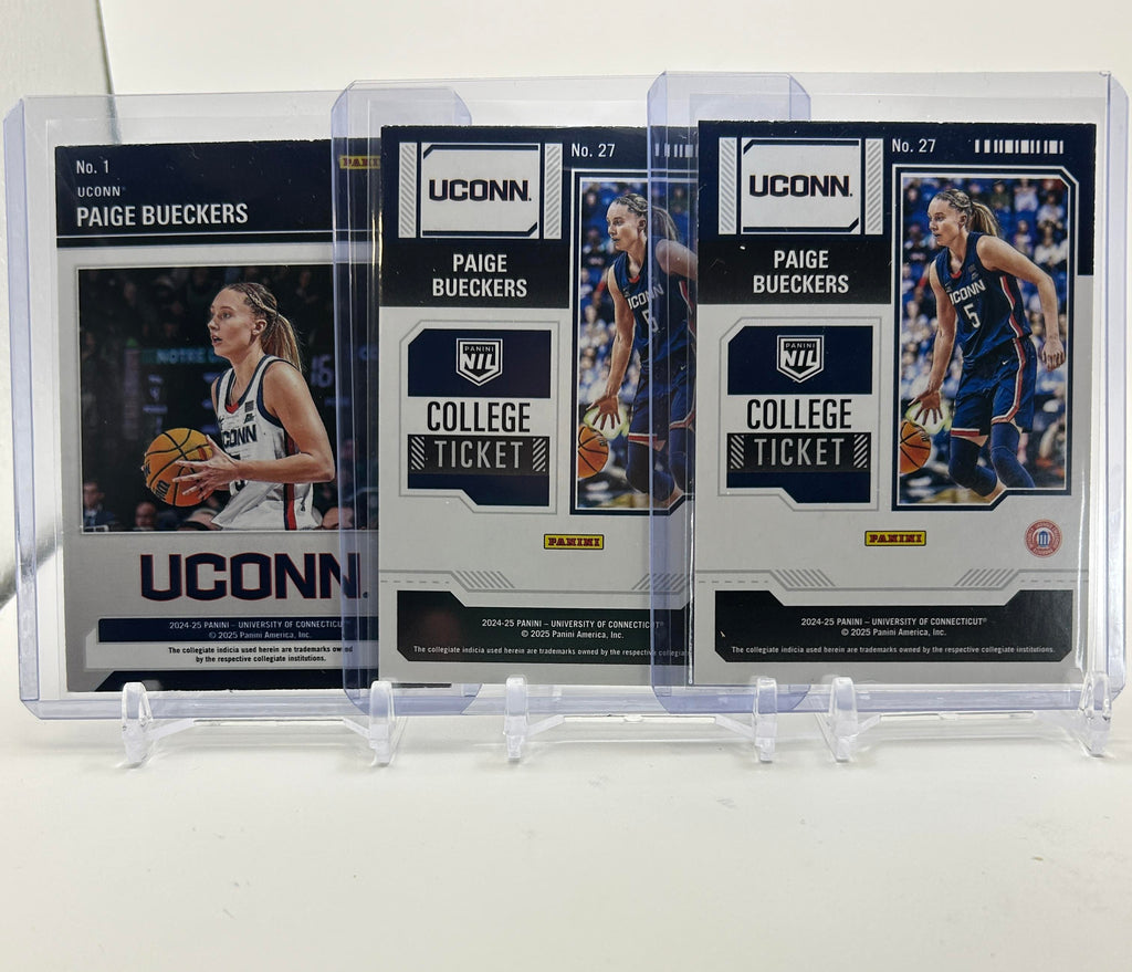2024-25 Panini Contenders UConn Paige Bueckers Red White Blue Prizm SP Set