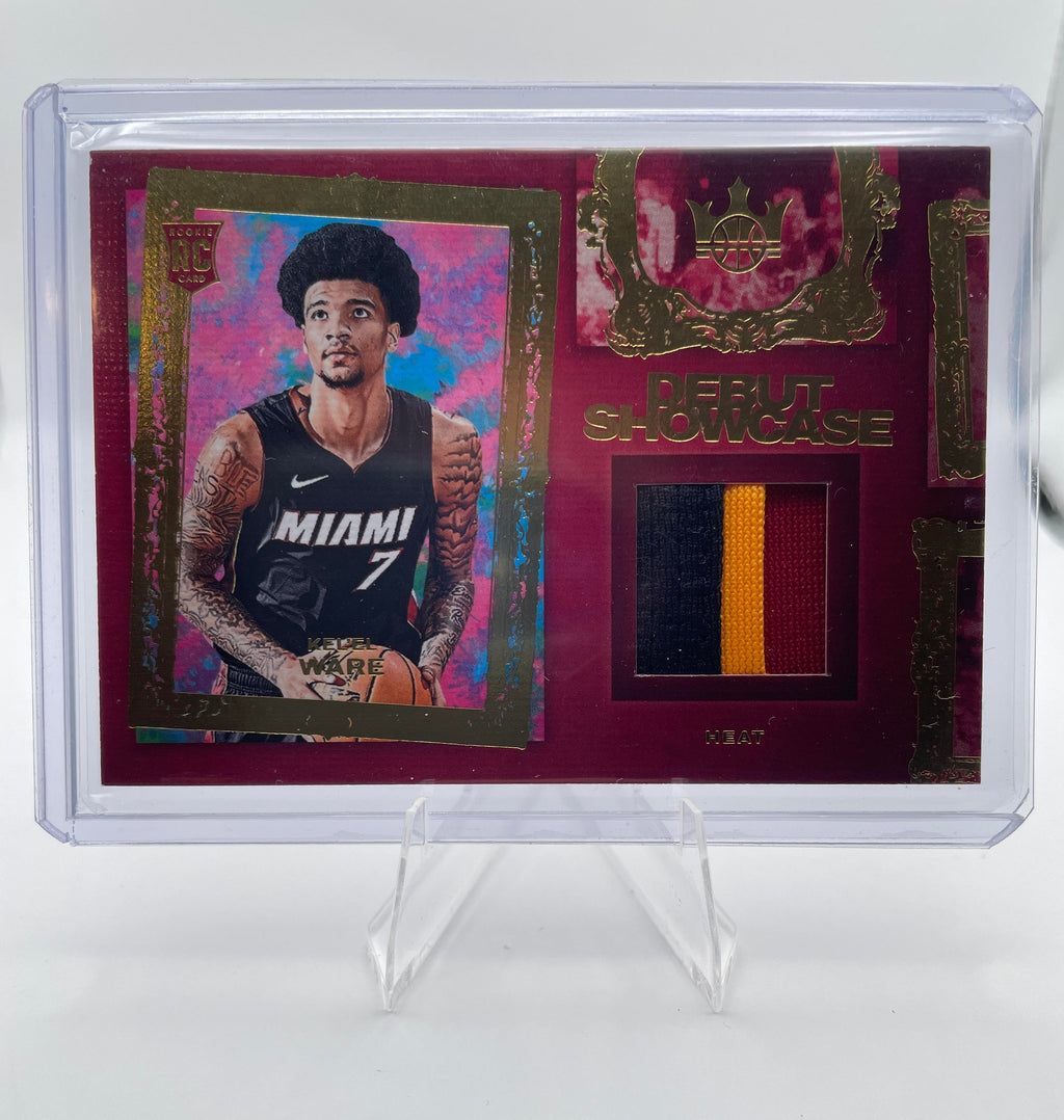 2024-25 Panini Court Kings Kel'El Ware Debut Showcase 3-Color Patch Rookie