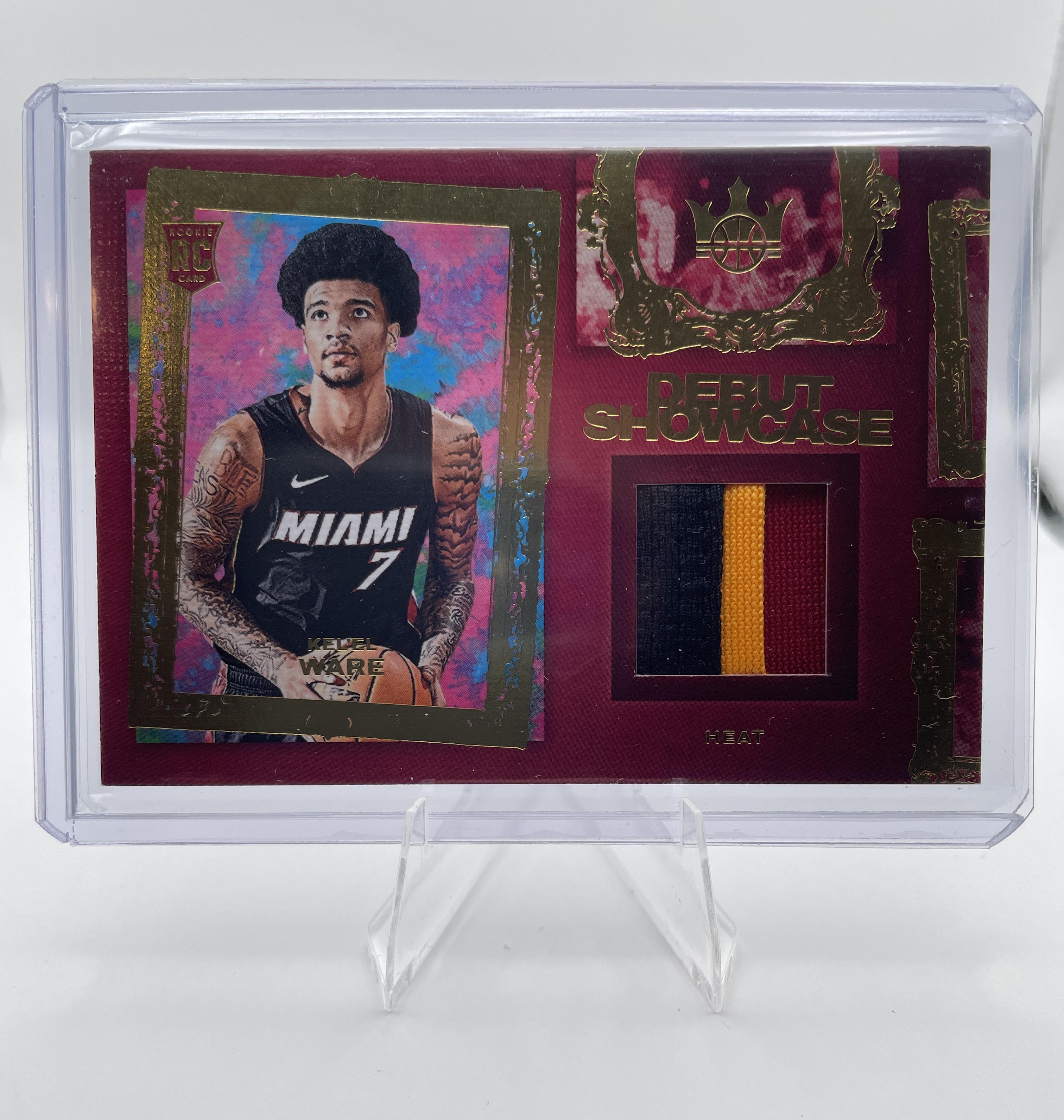 2024-25 Panini Court Kings Kel'El Ware Debut Showcase 3-Color Patch Rookie