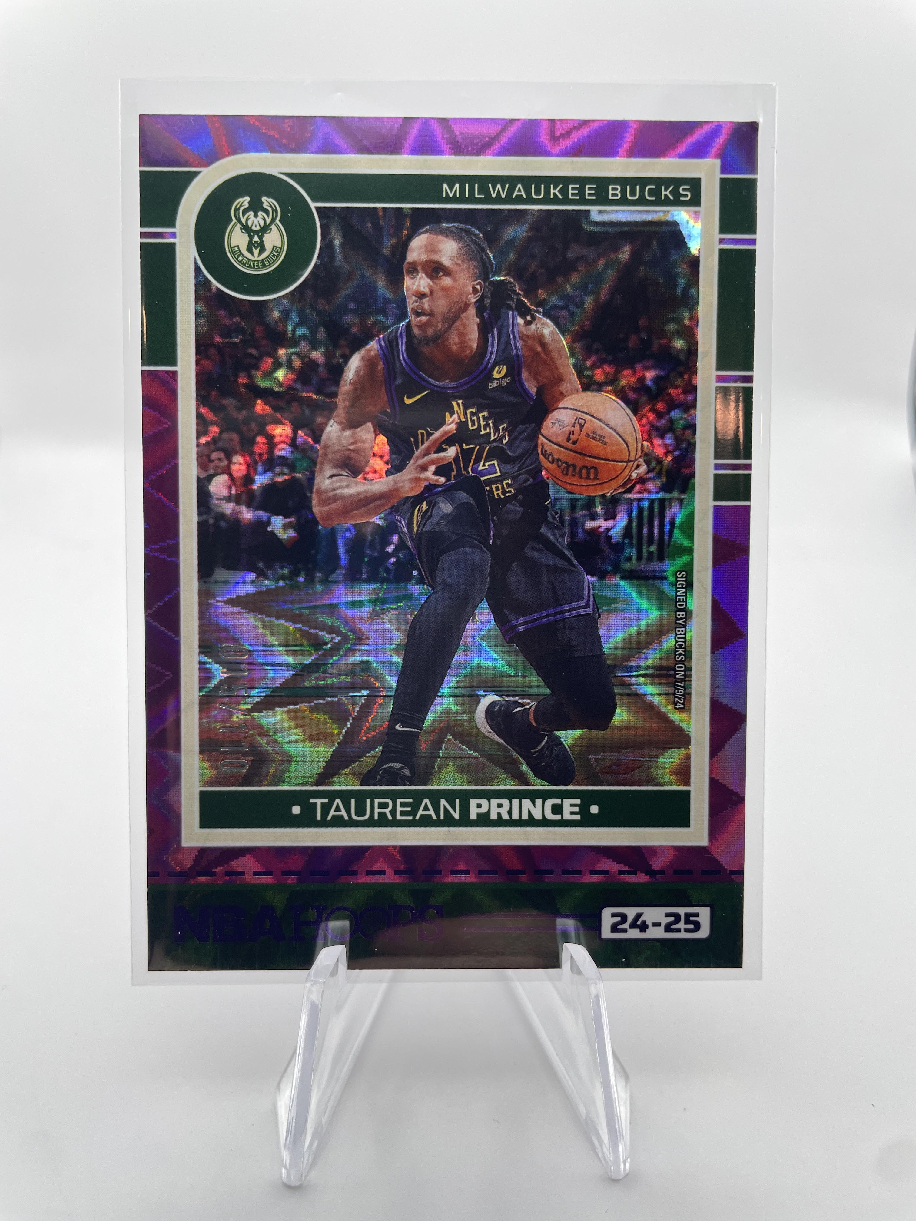 2024-25 Panini Hoops Taurean Prince Purple Pulsar /110 #7
