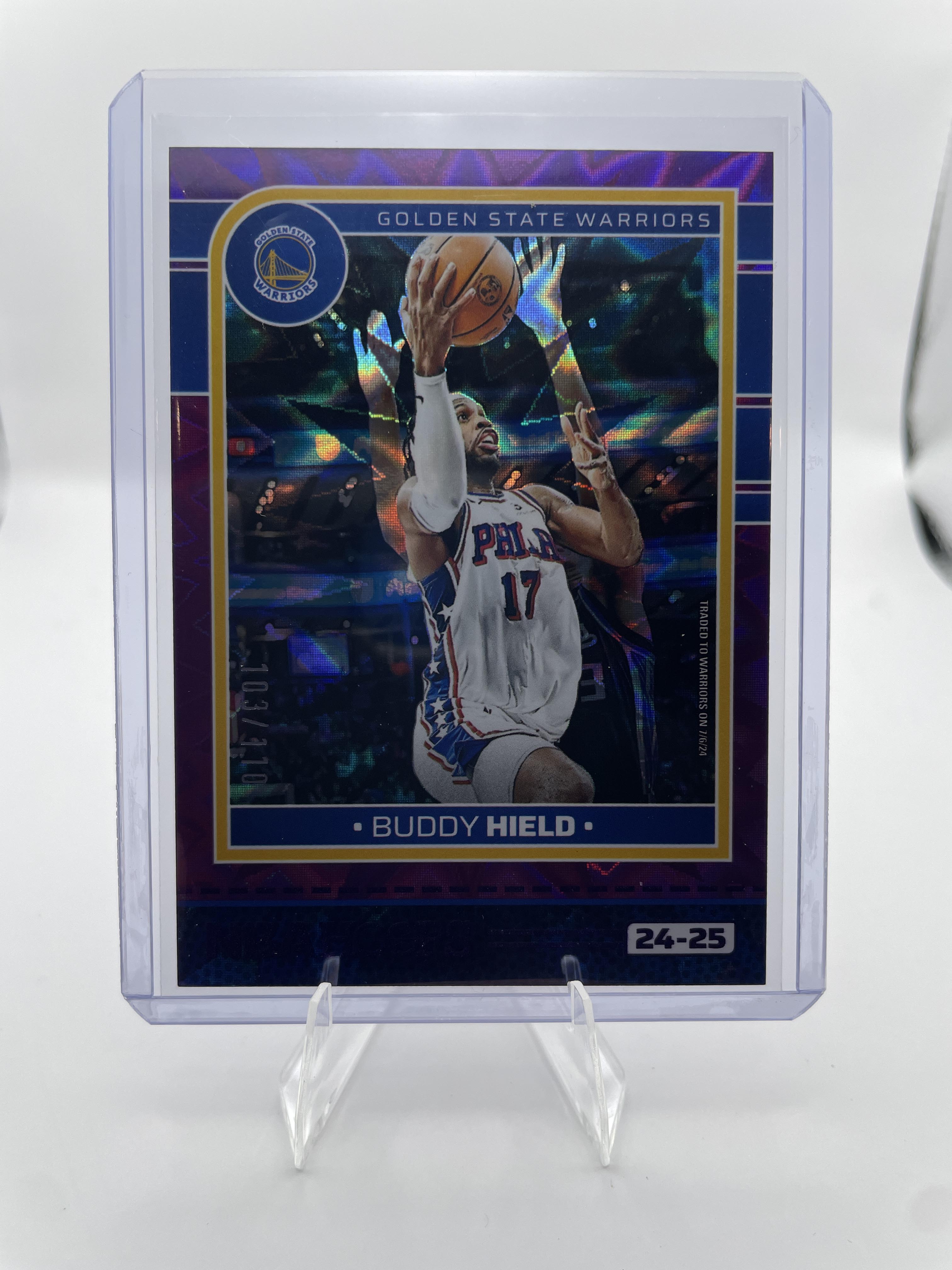 2024-25 Panini NBA Hoops Buddy Hield Purple Pulsar Prizm /110
