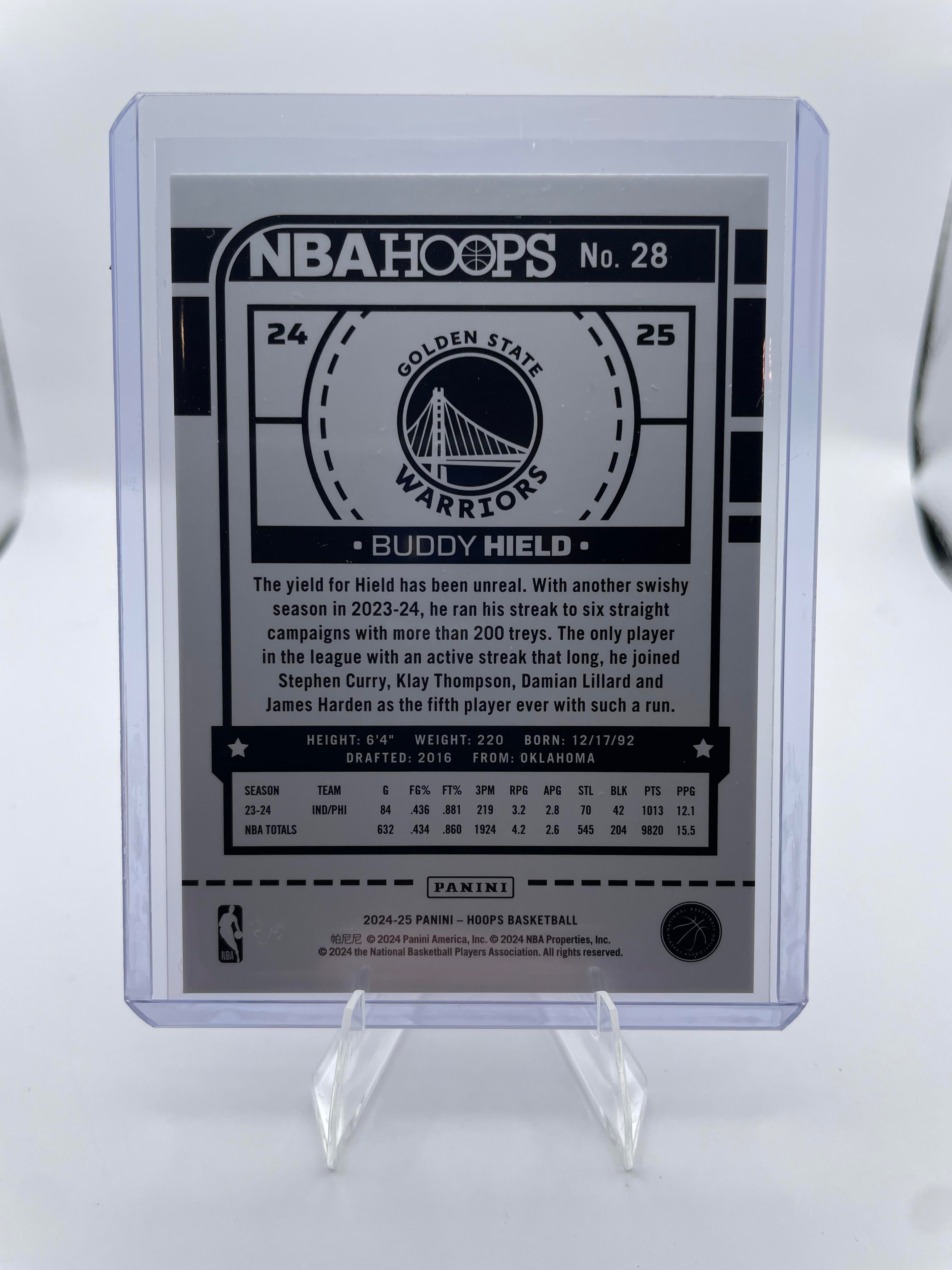 2024-25 Panini NBA Hoops Buddy Hield Purple Pulsar Prizm /110