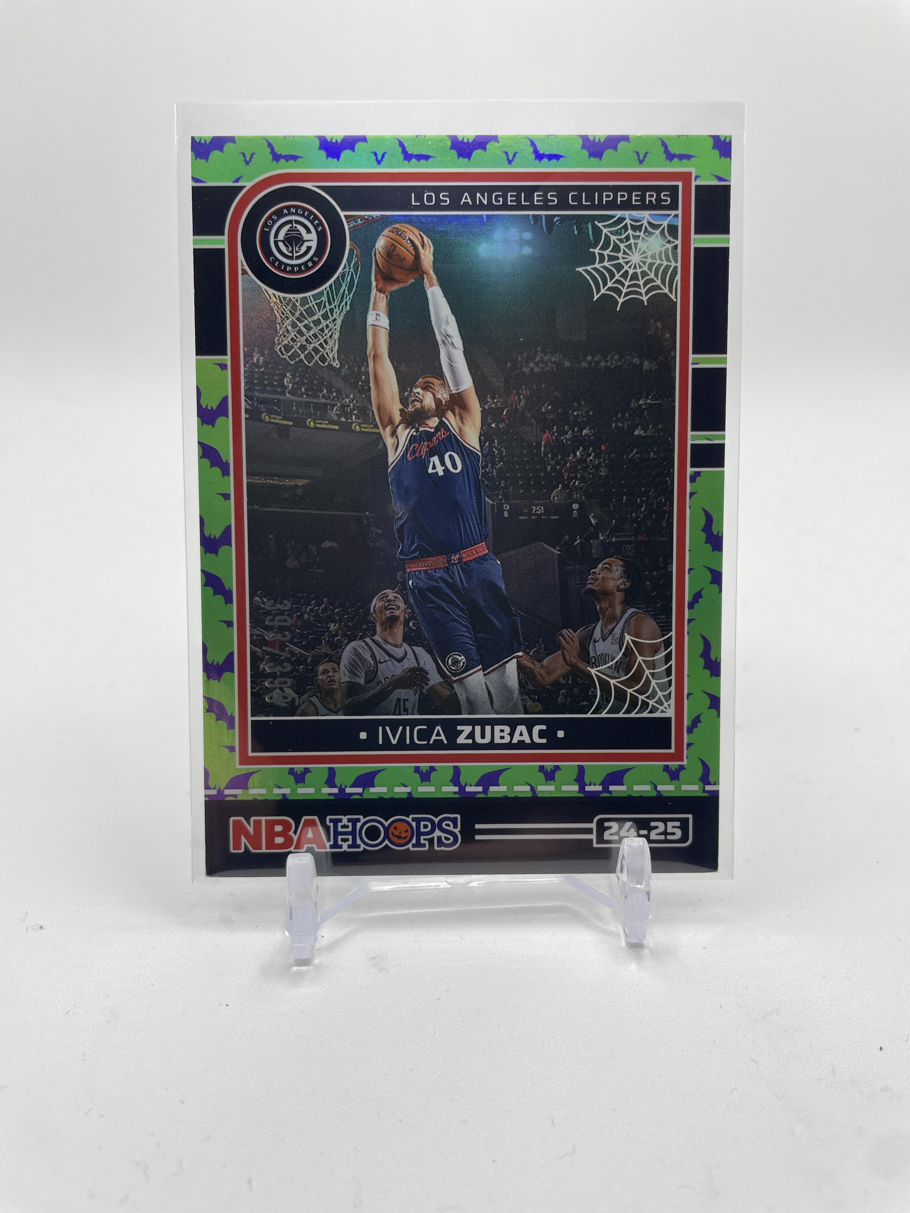 2024-25 Panini NBA Hoops Halloween Ivica Zubac Green Bats /399