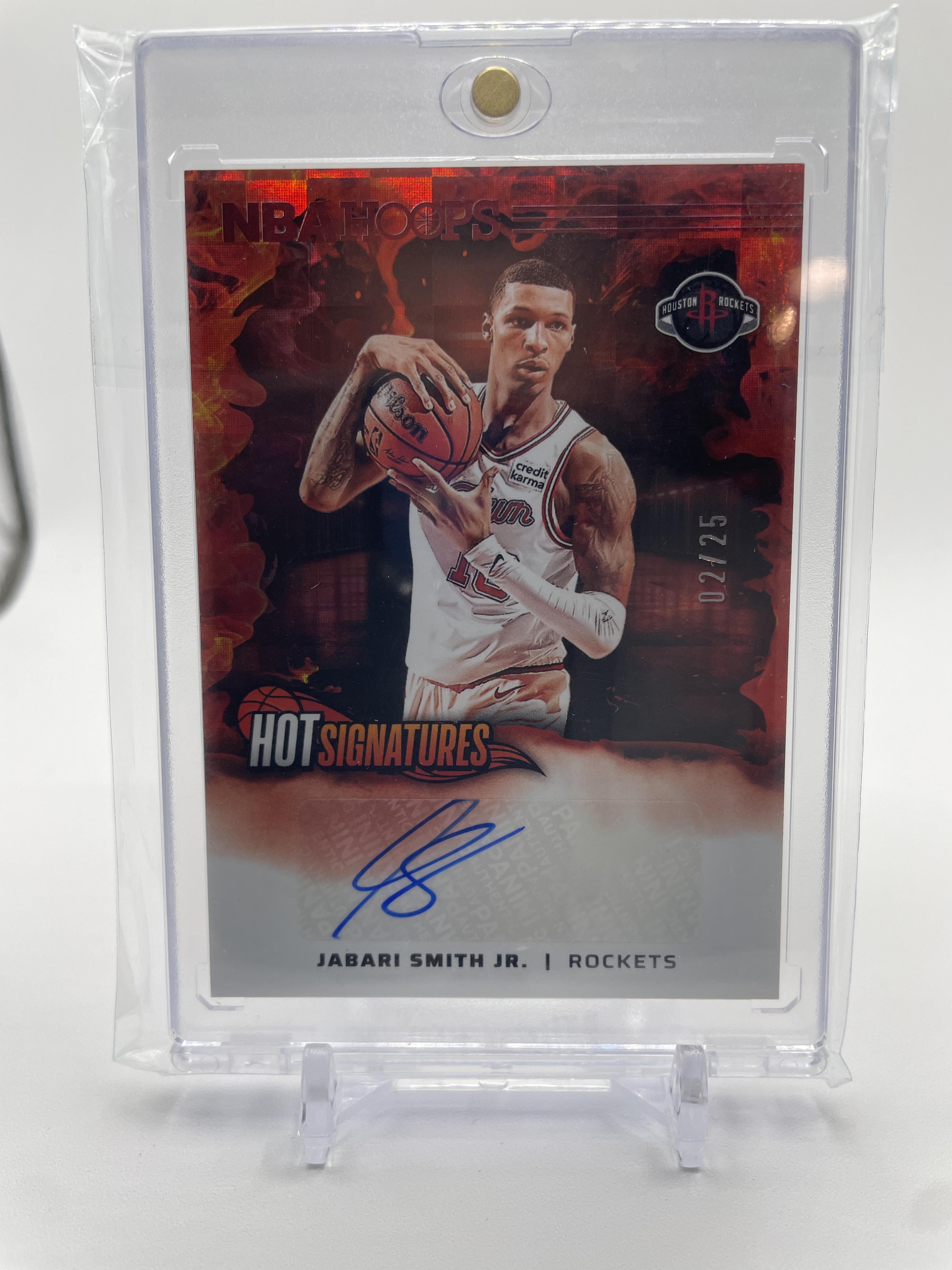 2024-25 Panini NBA Hoops Jabari Smith Jr. Hot Signatures Auto /25
