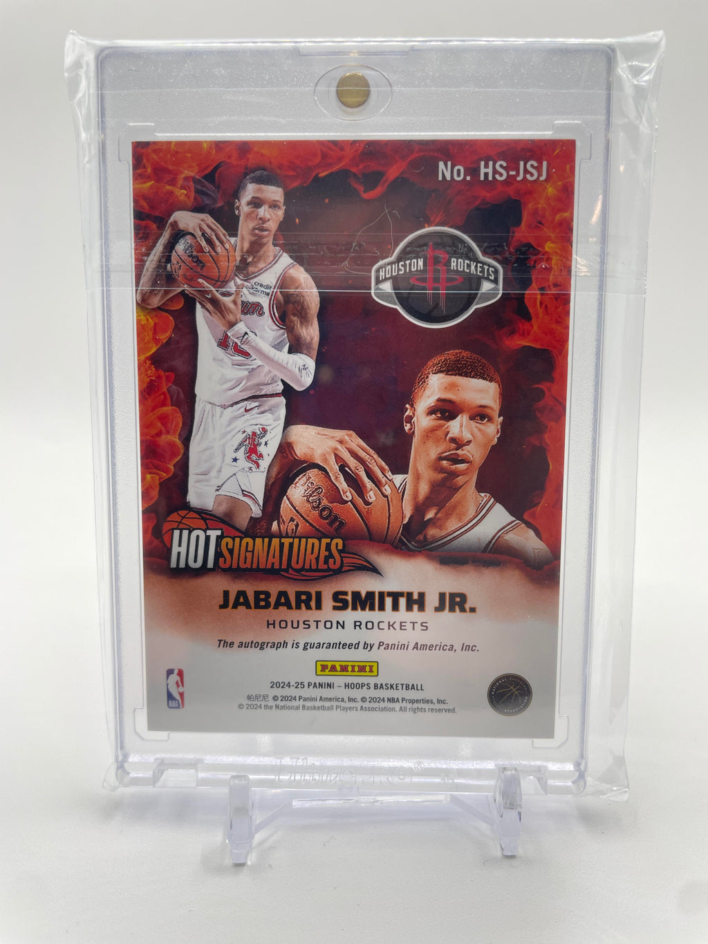 2024-25 Panini NBA Hoops Jabari Smith Jr. Hot Signatures Auto /25