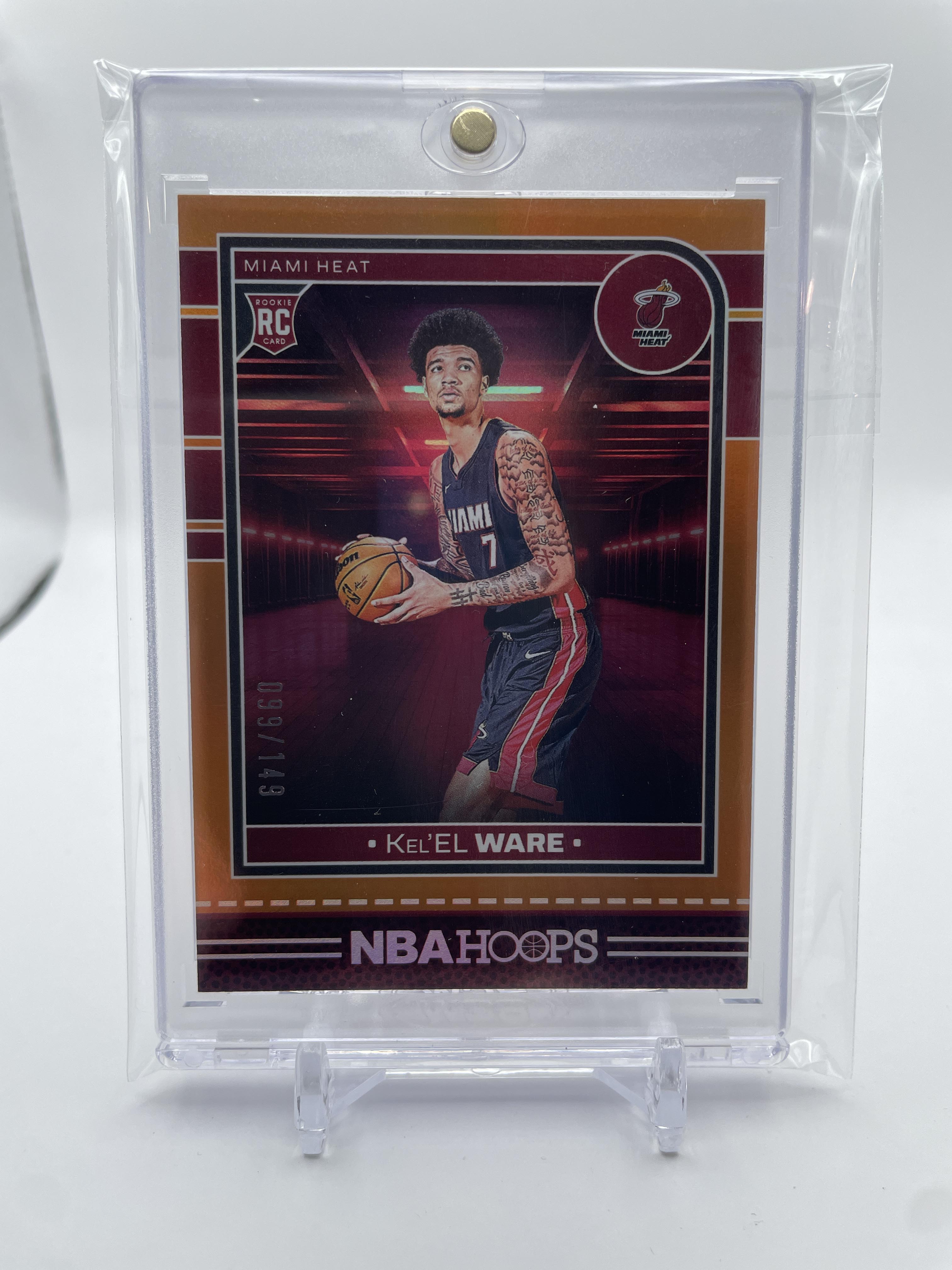 2024-25 Panini NBA Hoops Kel'el Ware Orange Foil Rookie /149 #24