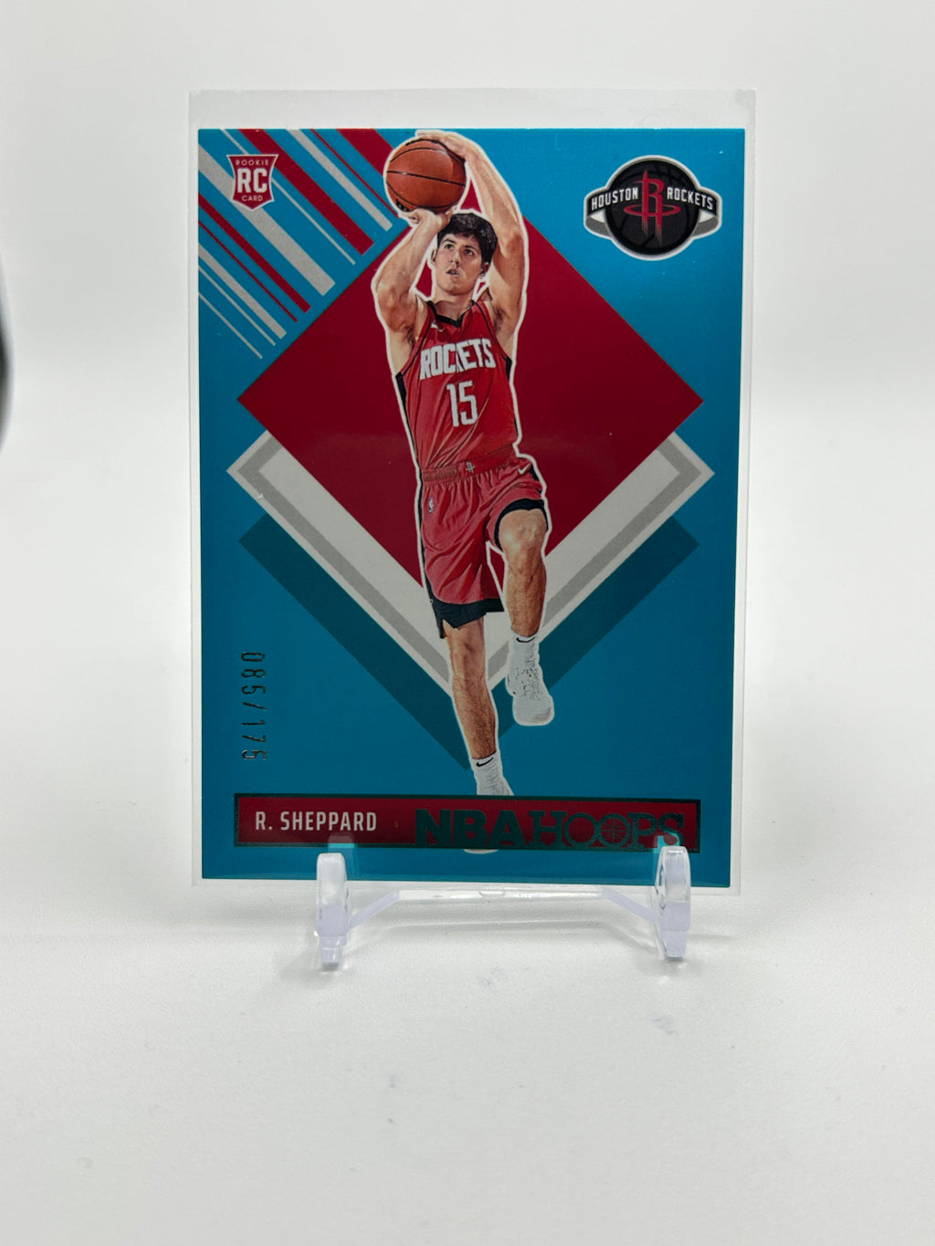 2024-25 Panini NBA Hoops Reed Sheppard Tribute Blue Rookie /175
