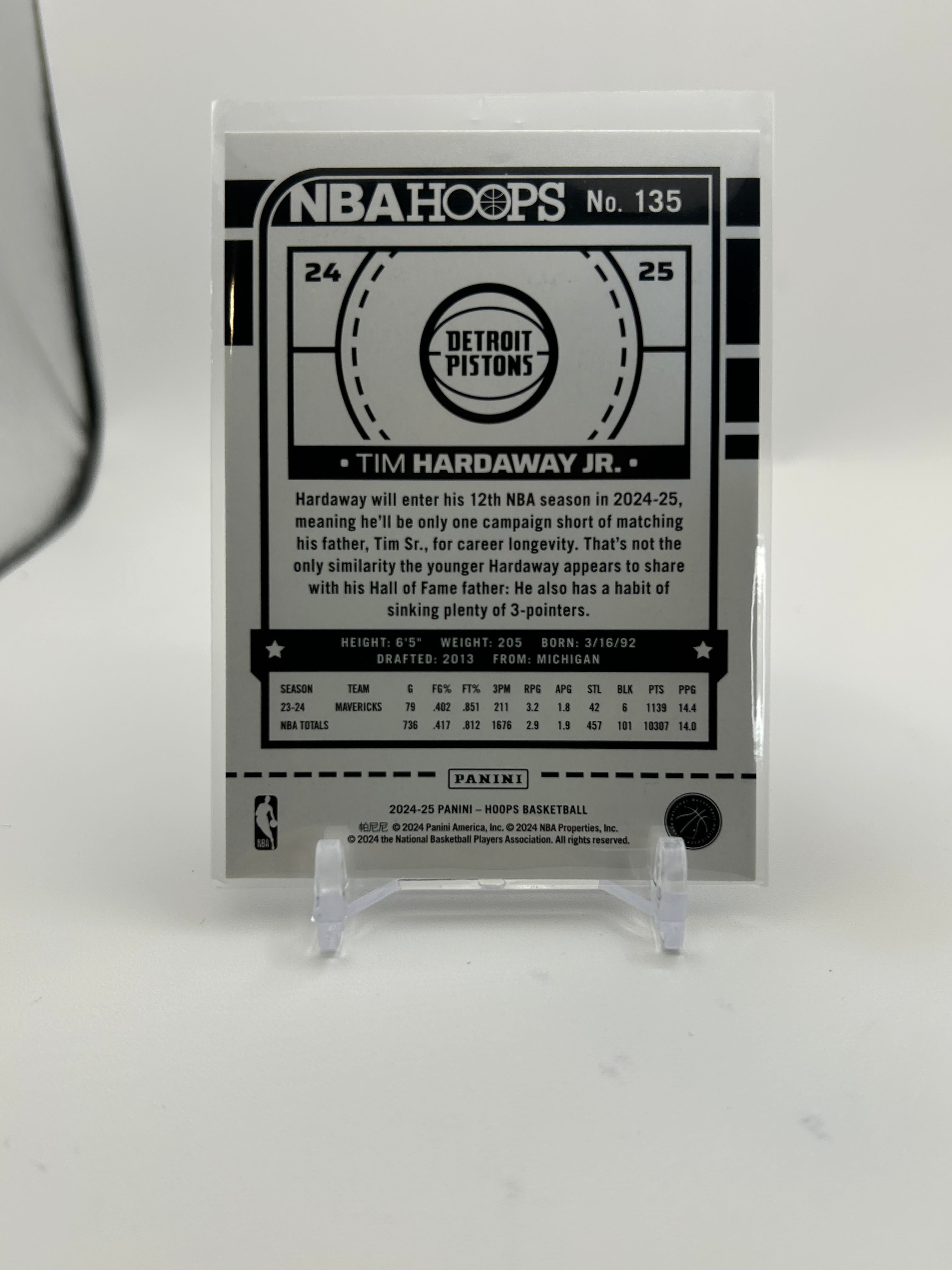 2024-25 Panini NBA Hoops Tim Hardaway Jr. Purple Prizm /110