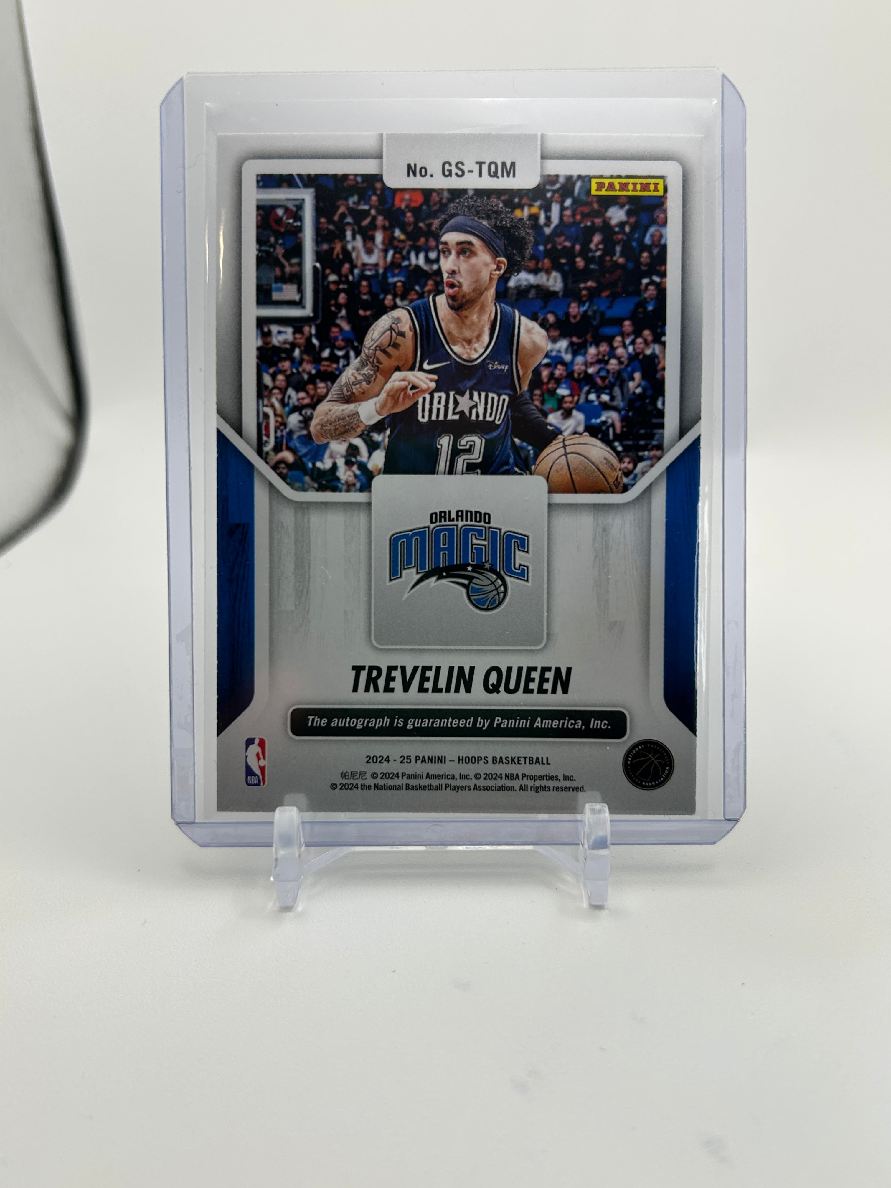 2024-25 Panini NBA Hoops Trevelin Queen Great Significance Rookie Auto