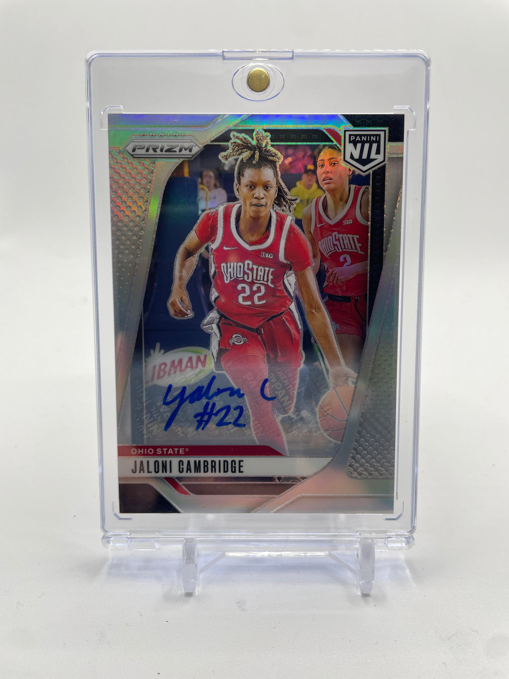 2024-25 Panini NIL Prizm Jaloni Cambridge Silver Prizm SP Auto Ohio State