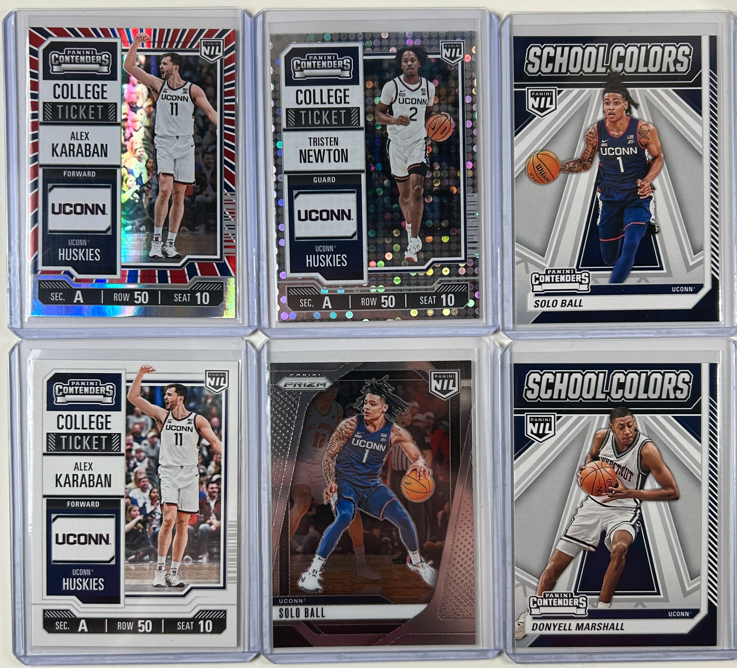2024-25 Panini NIL Uconn SP Set (x6)