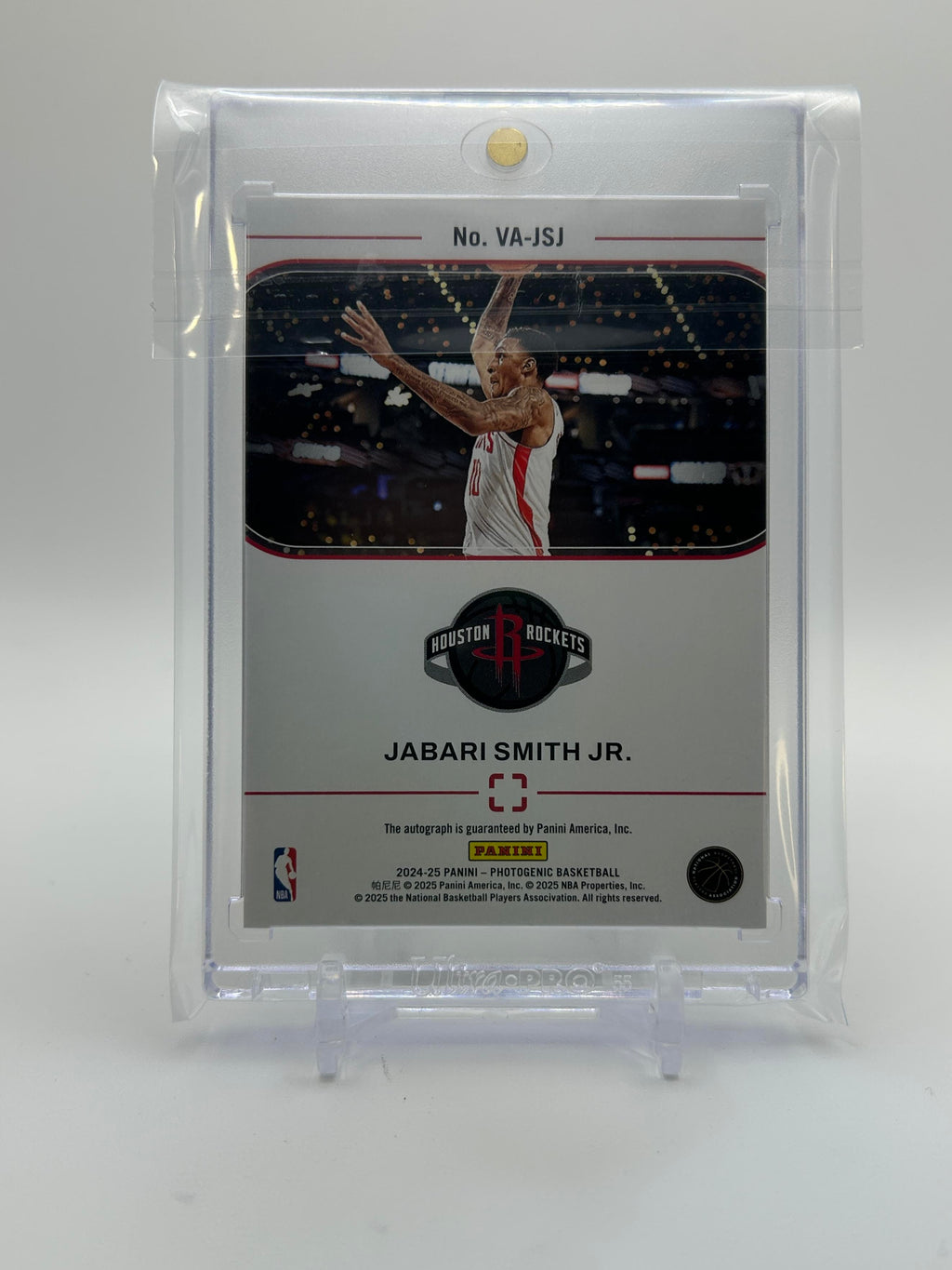 2024-25 Panini Photogenic Jabari Smith Jr. Veteren Autographs Diamond Auto /75
