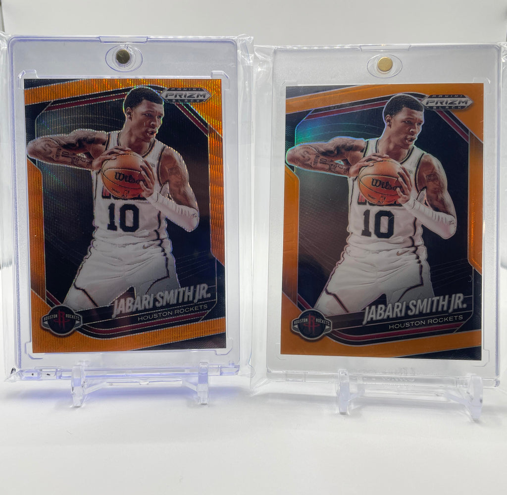 2024-25 Panini Prizm Black Jabari Smith Jr. Orange Prizm /49 + Orange /60
