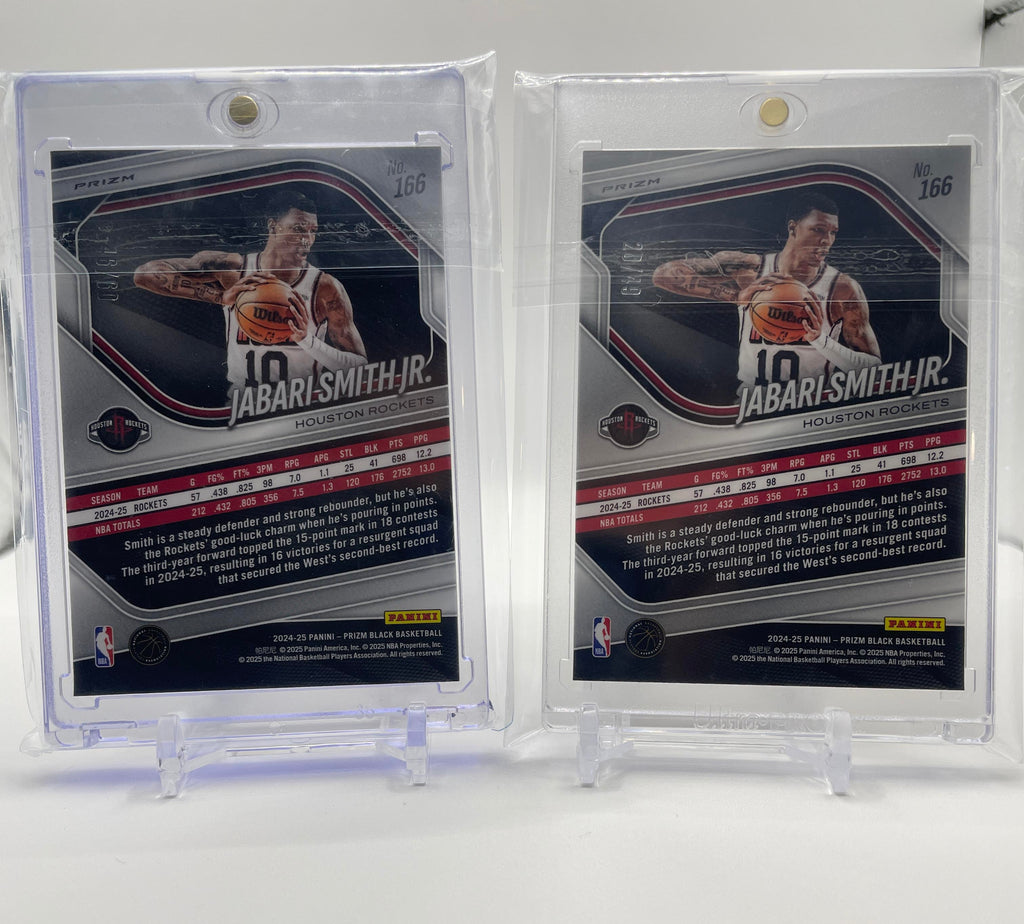 2024-25 Panini Prizm Black Jabari Smith Jr. Orange Prizm /49 + Orange /60
