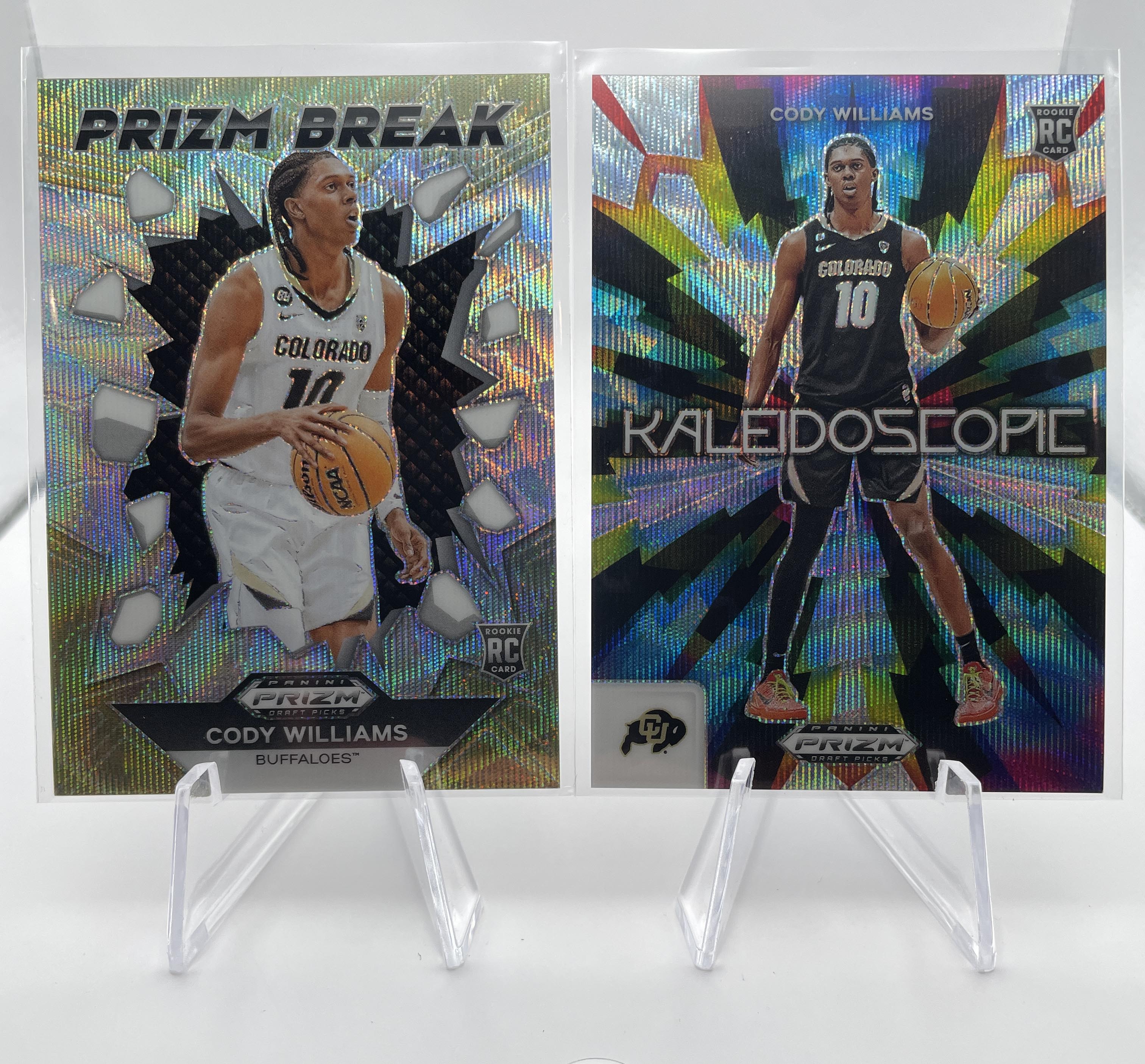 2024-25 Panini Prizm DP Cody Williams Kaleidoscopic /99 + Break /99 + Blue /199
