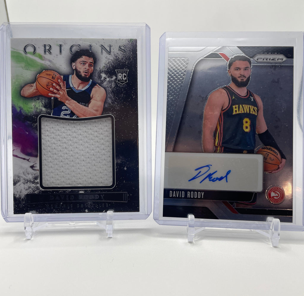 2024-25 Panini Prizm David Roddy Auto #SIG-DRH + Origins Jumbo Rookie Patch